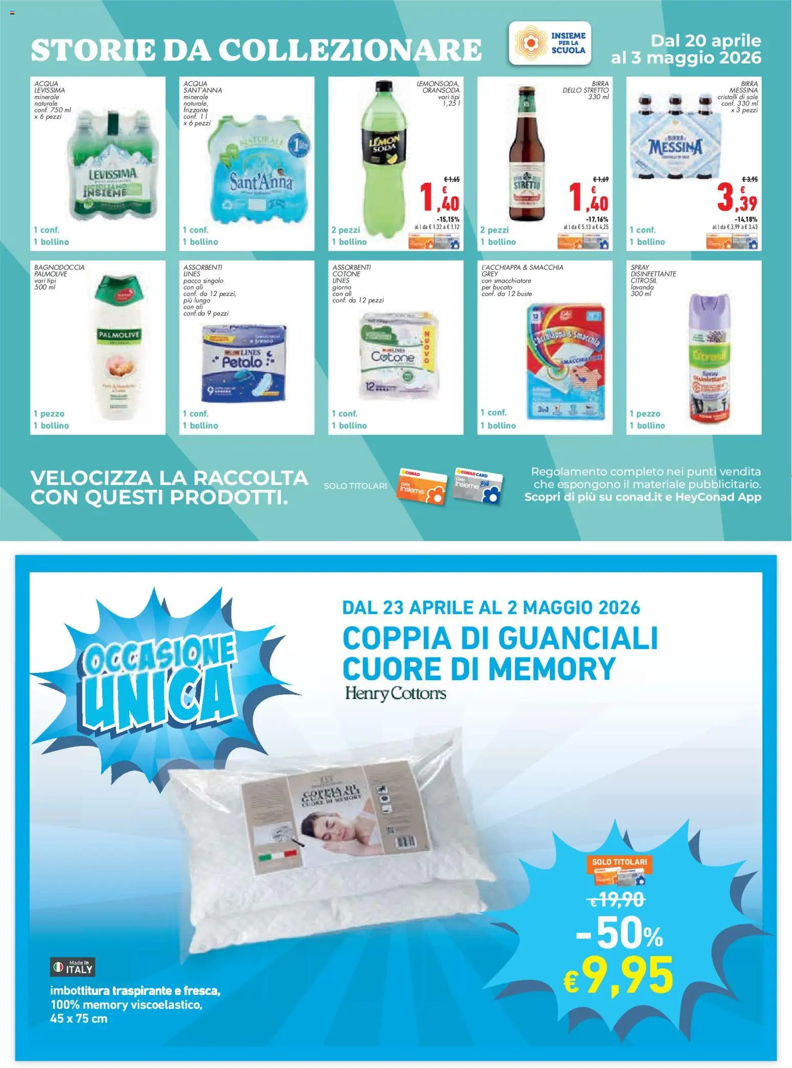 Volantino Conad del 23.04.2026 | Pagina: 20 | Prodotti: Birra, Sale, Birra messina, Lavanda