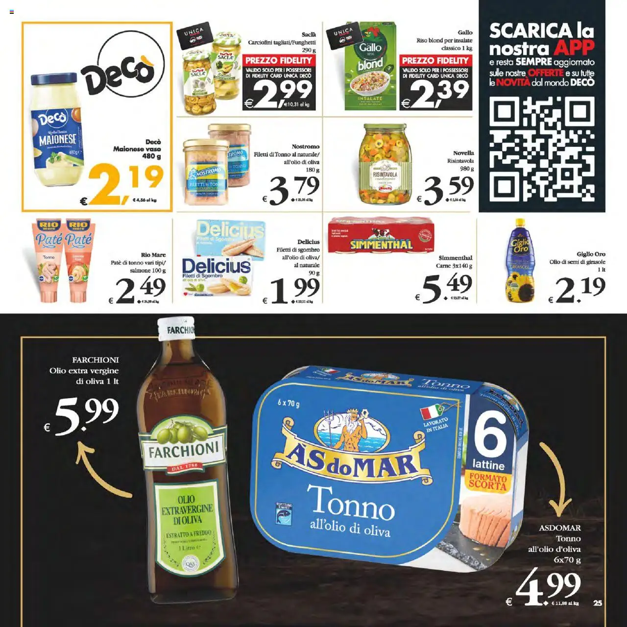 Volantino Decò del 12.08.2025 | Pagina: 25 | Prodotti: Paté, Riso, Maionese, Vaso