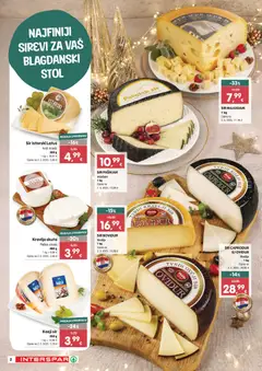 Delicije Interspar - Pregled kataloga iz trgovine Interspar, vrijedi od 27.11.2025 | Stranica: 2 | Proizvodi: Vindija, Stol, Sir