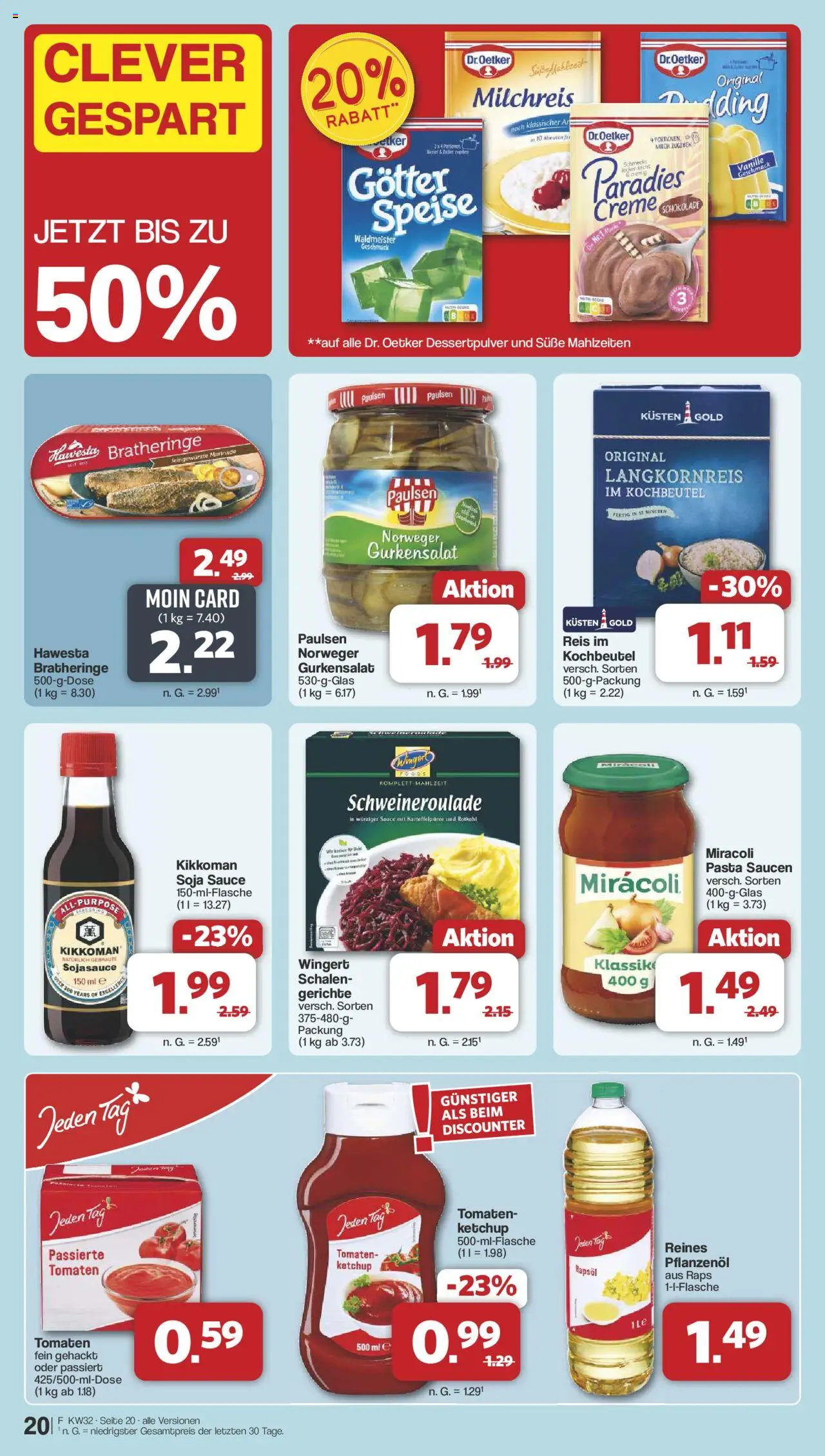 Famila Nordwest Prospekt 	 - gültig ab dem 03.08.2025 | Seite: 22 | Produkte: Rapsöl, Tomaten, Creme, Server
