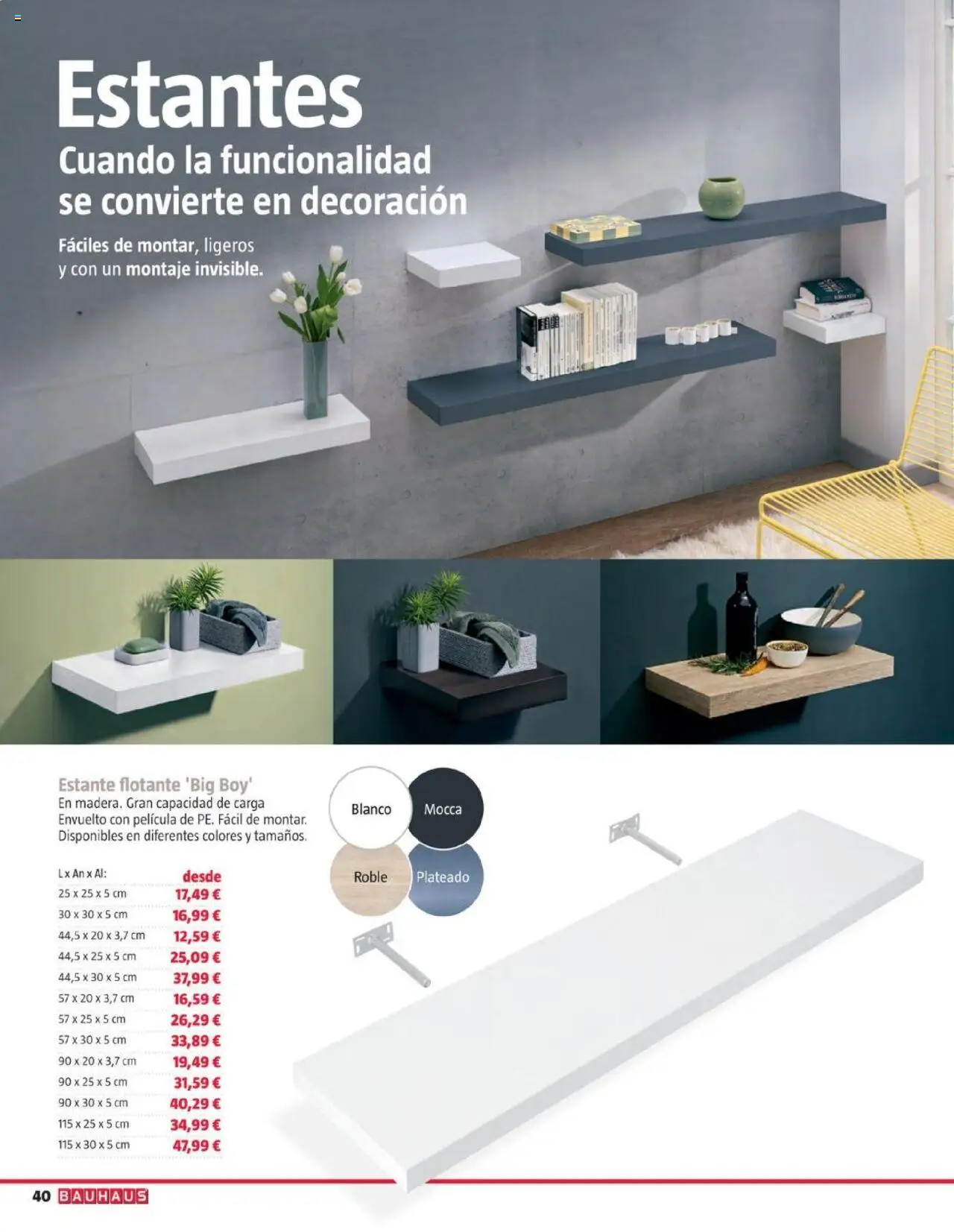 Bauhaus folleto │ válido desde el 05.08.2025 | Página: 40 | Productos: Estante