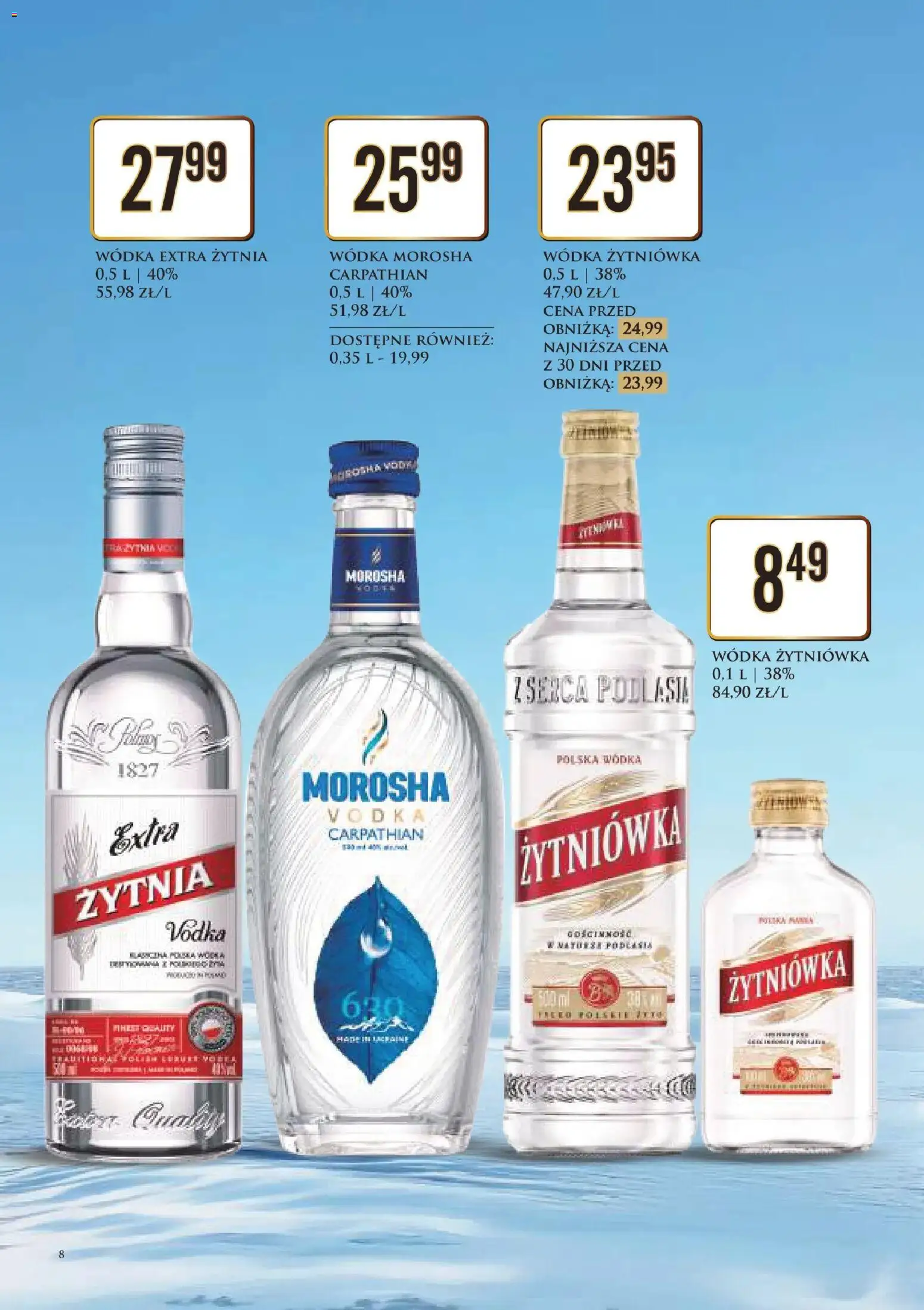 Dino Gazetka alkoholowa od 12.12.2025 | Strona: 8 | Produkty: Vodka, Wódka