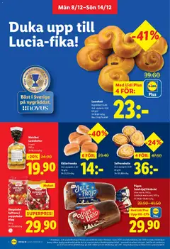 Lidl - erbjudanden - Förhandsvisning av reklamblad från butik Lidl aktuell från 08.12.2025 | Sida: 4 | Produkter: Bröd