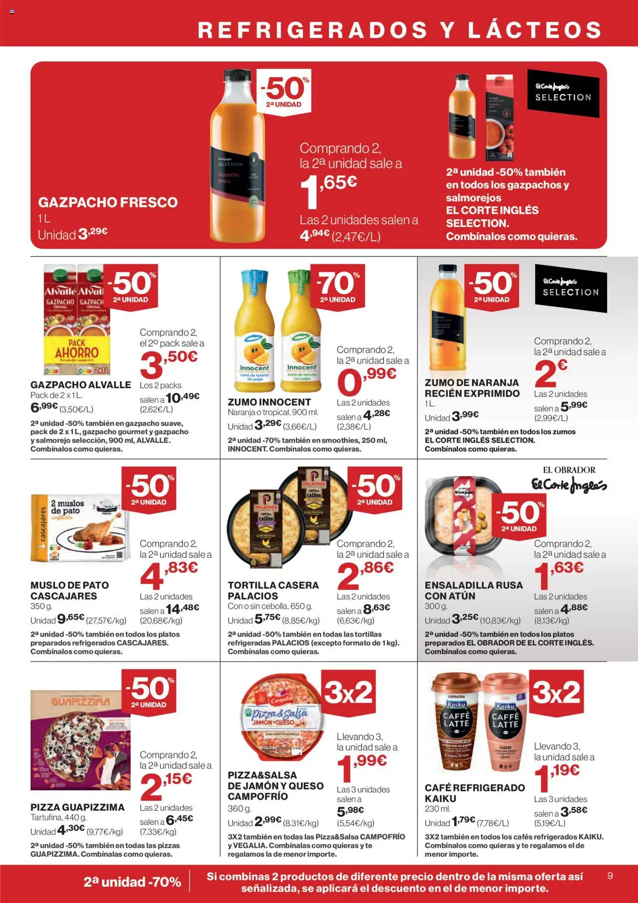 Supercor folleto │ válido desde el 14.08.2025 | Página: 9 | Productos: Ensaladilla, Café, Pizza, Té