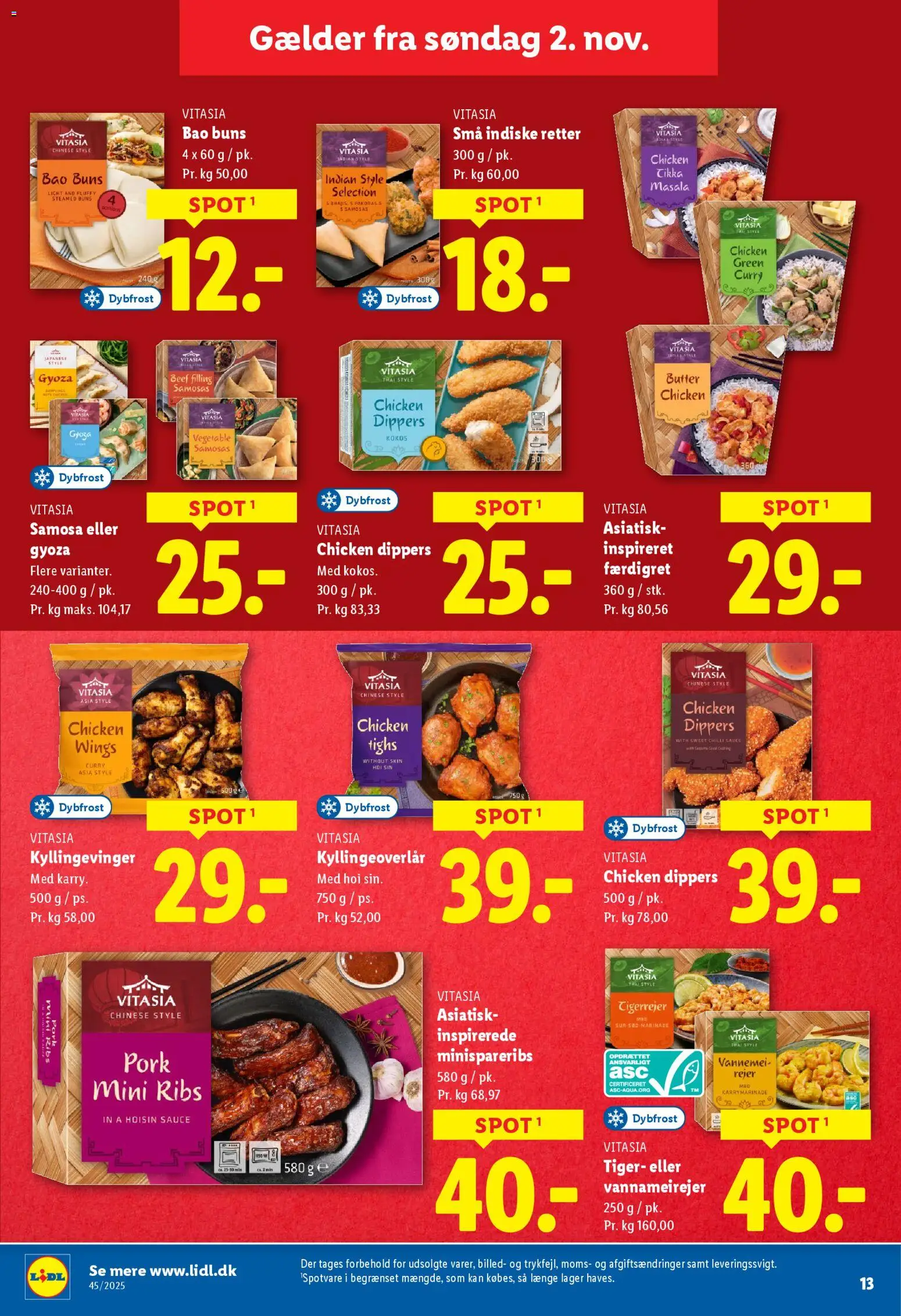 Lidl tilbudsavis – gyldig fra 06.11.2025 | Side: 28 | Produkter: Karry, Ribs, Chilli, Rejer
