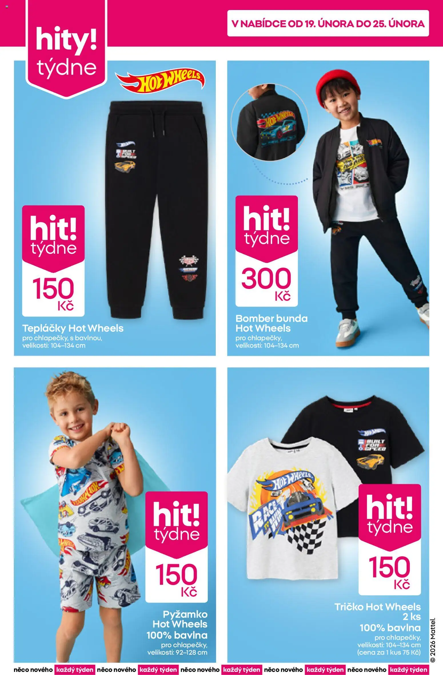 Pepco leták od 19.02.2026 | Strana: 2 | Produkty: Tričko, Bunda, Hot Wheels