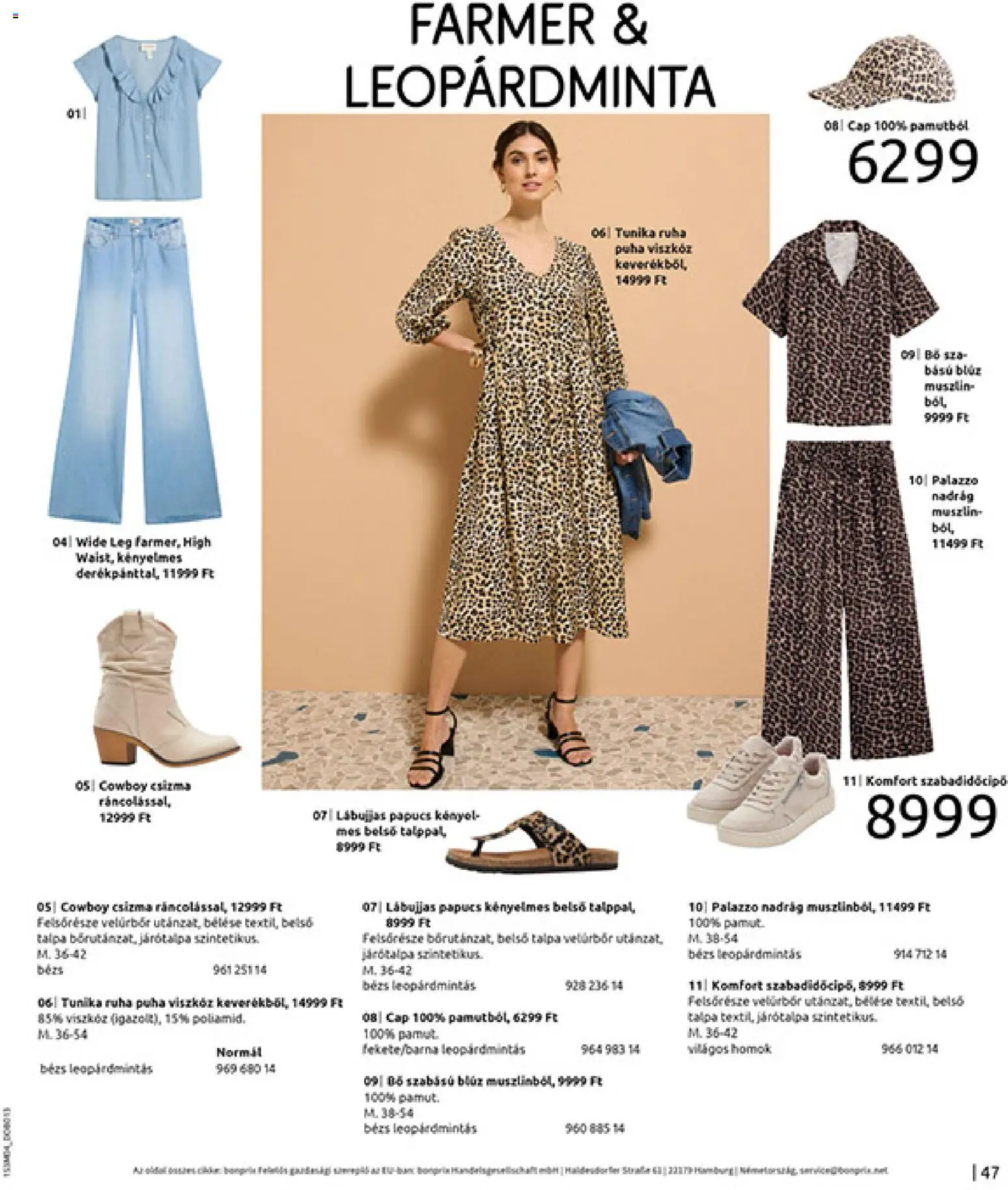 Bonprix akciós ujság - amely érvényes a következő dátumtól: 30.03.2026 | Oldal: 49 | Termékek: Papucs, Farmer, Tunika, Nadrág