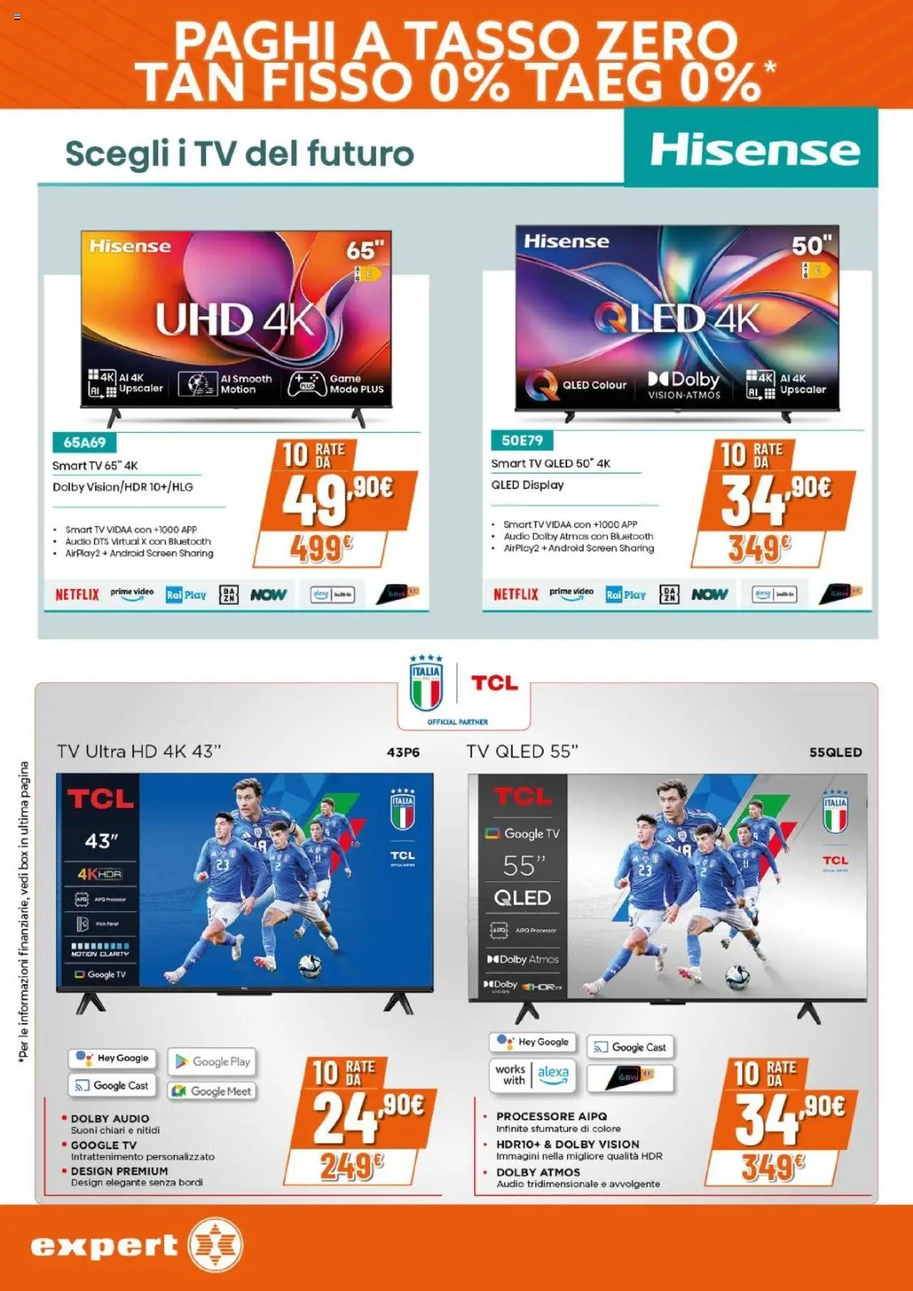 Volantino Expert del 25.09.2025 | Pagina: 12 | Prodotti: smart TV, TV, Video, Audio