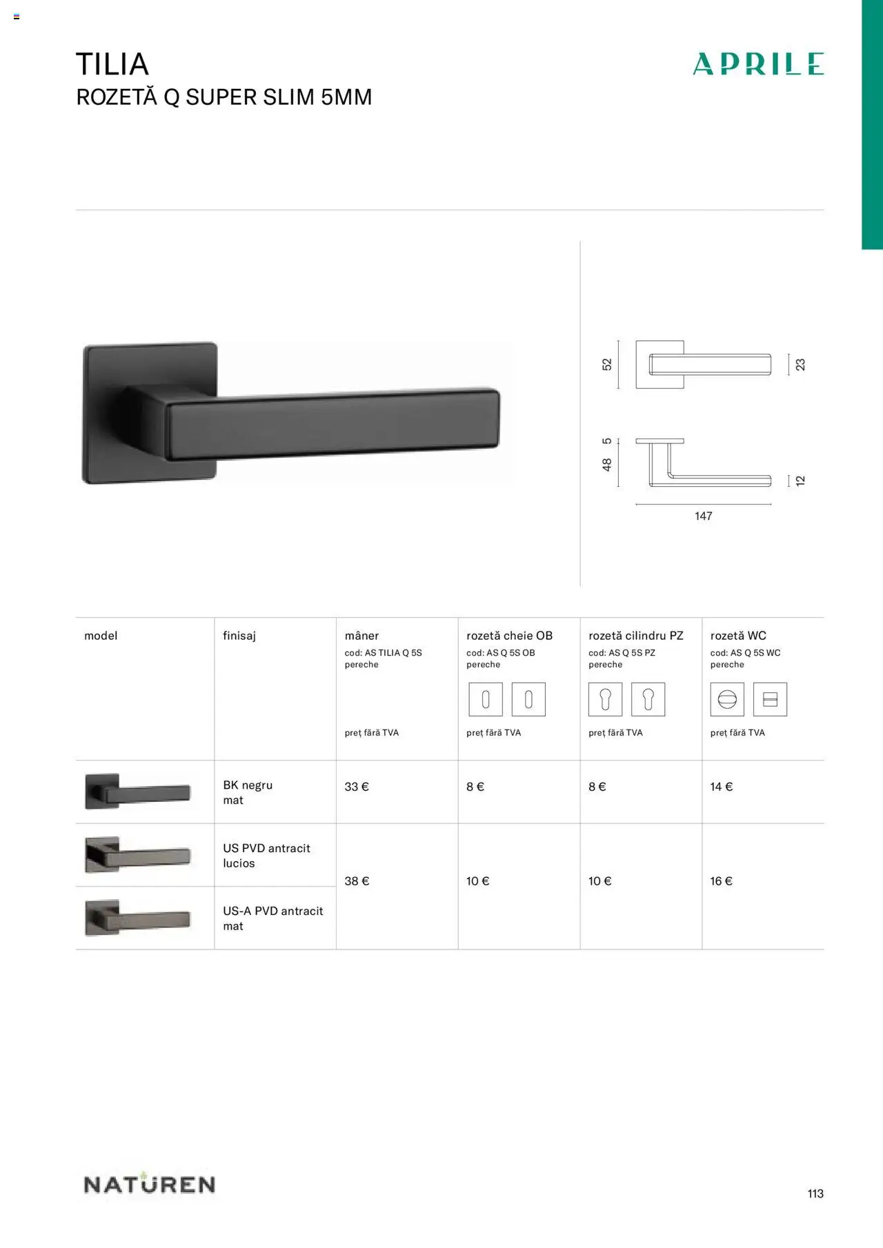 Noul catalog Proges – valabil de la 24.08.2023 | Pagină: 115 | Produse: Cheie reglabilă, Mâner, Ușă, Pantofi fără toc