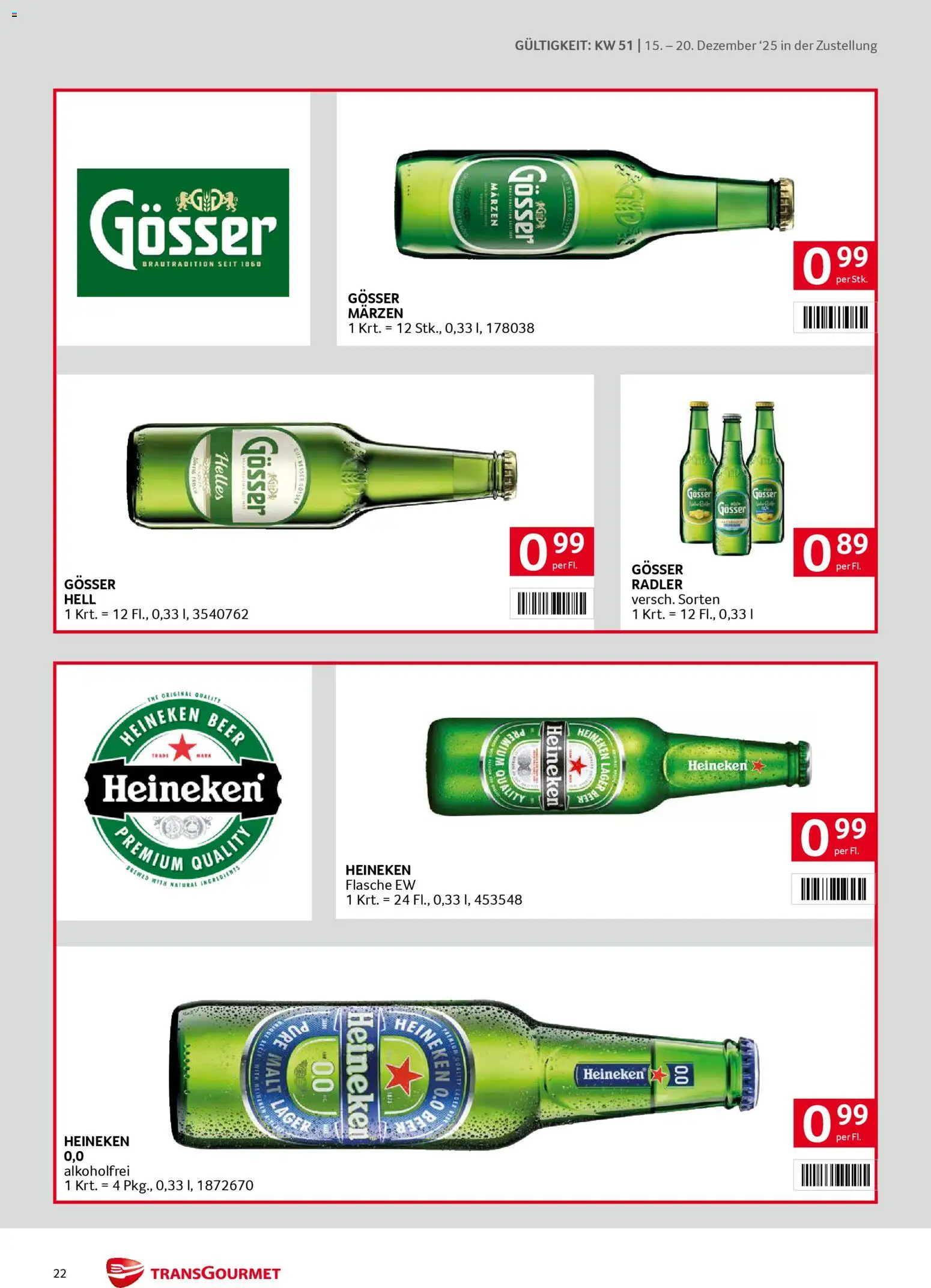 Transgourmet Zustellaktion gültig ab 15.12.2025 | Seite: 22