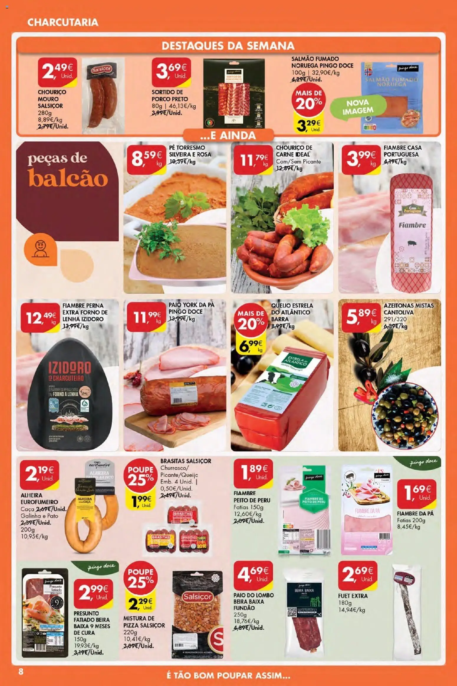 Pingo Doce Poupe Esta Semana Açores │ válido de 05.03.2026 | Página: 8 | Produtos: Forno, Lombo, Carne, Alheira