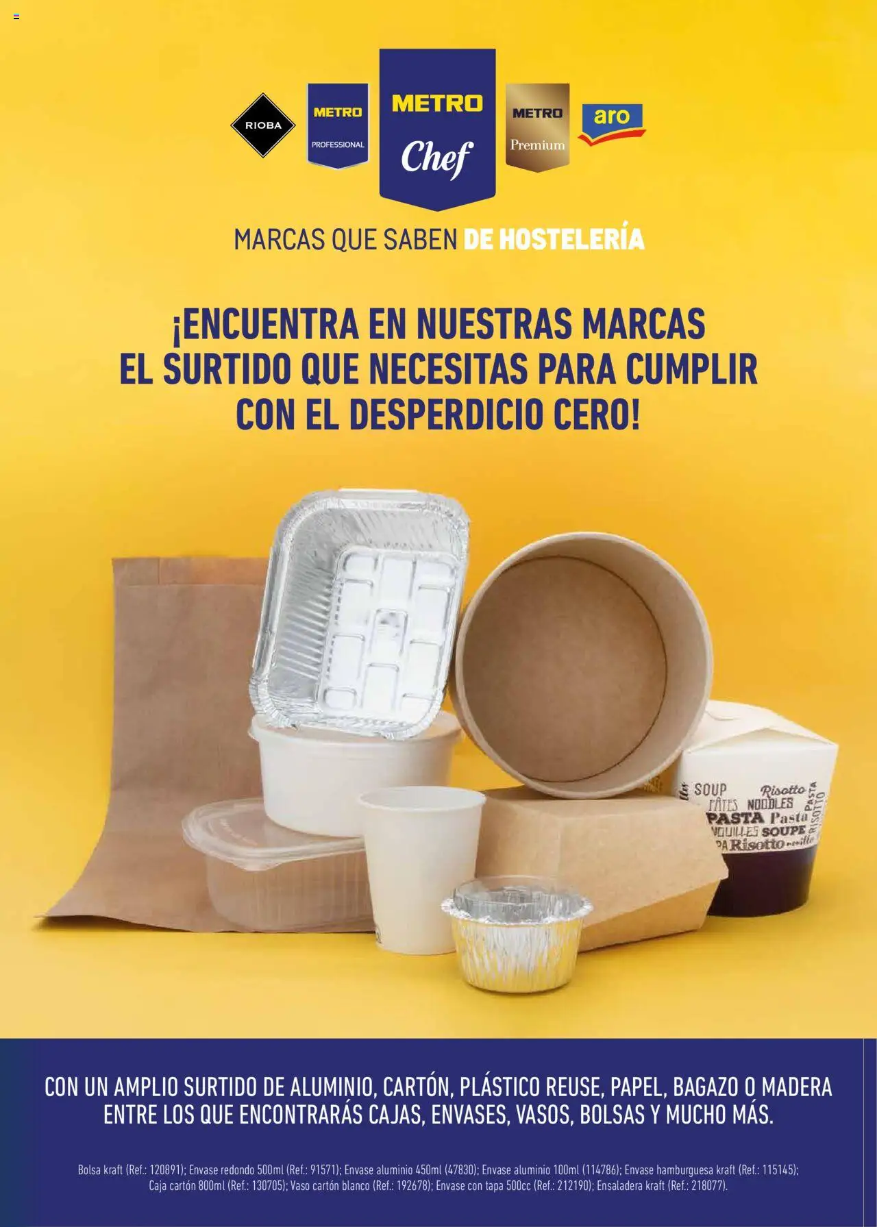 Makro - Desechables Take Away Canarias │ válido desde el 07.07.2025 | Página: 3 | Productos: Pasta, Bolsa, Σοκολατούχο γάλα, Caja