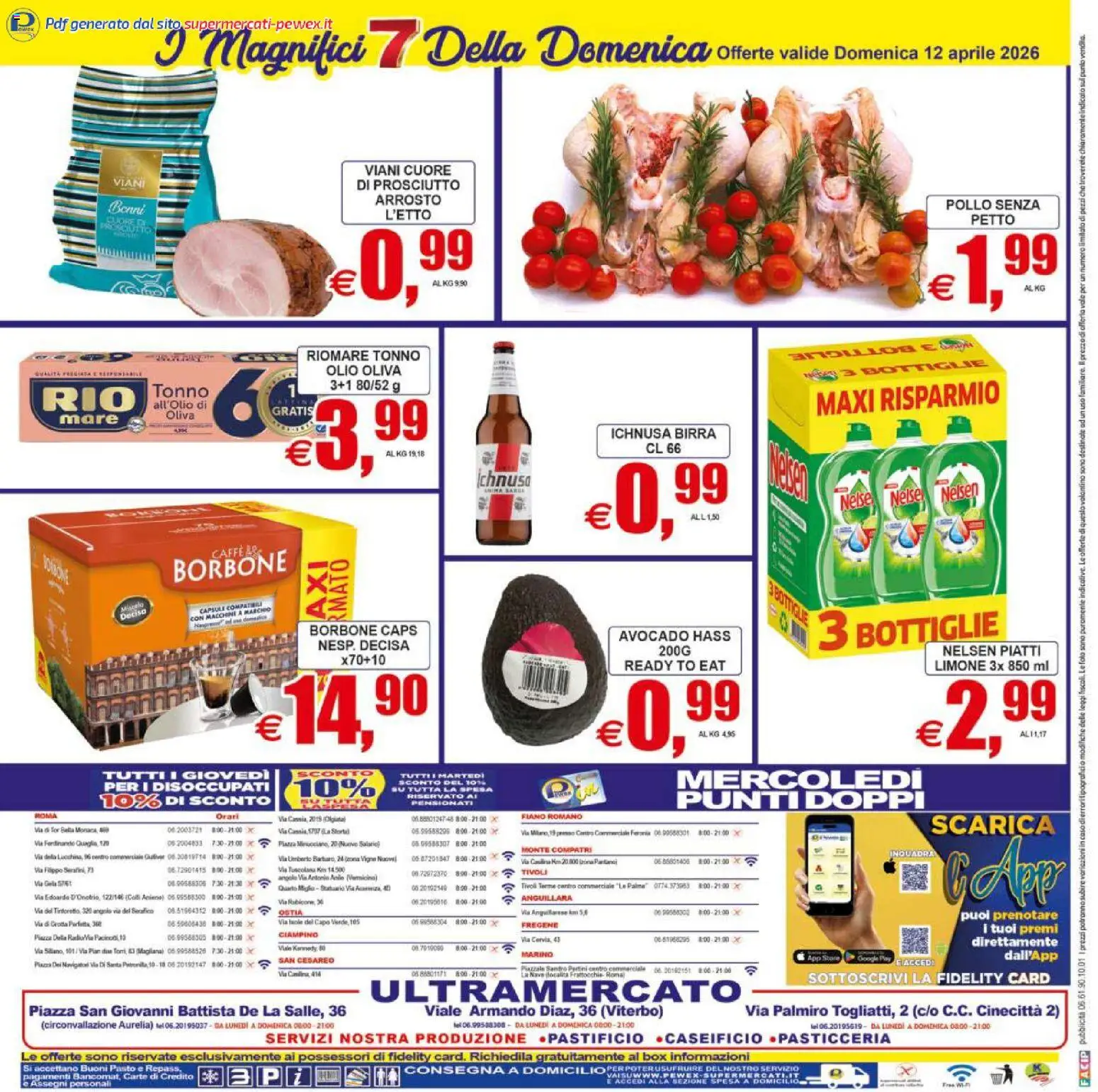Volantino Pewex del 07.04.2026 | Pagina: 24 | Prodotti: Avocado, Olio, Prosciutto, Tonno