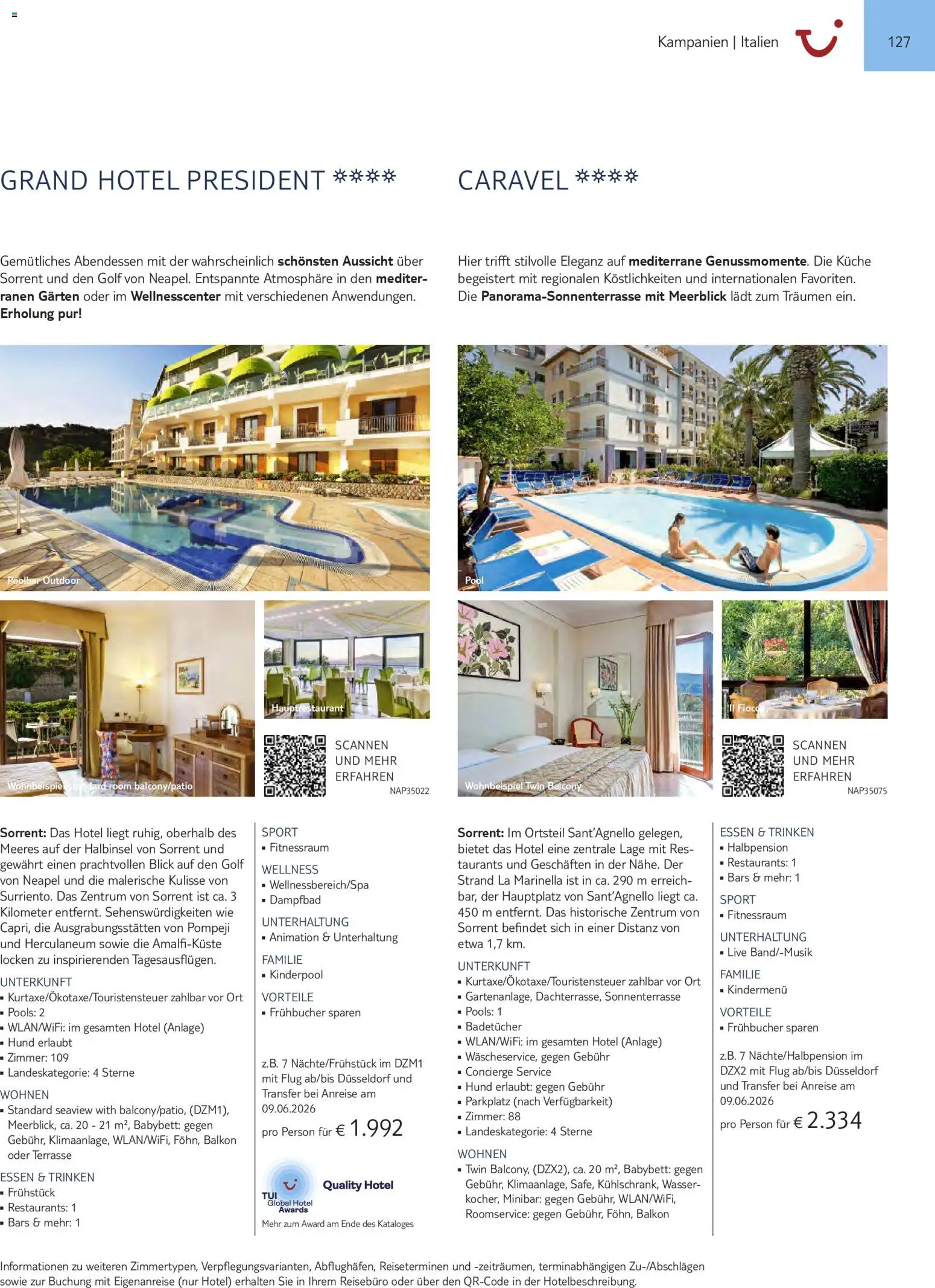TUI Prospekt Südeuropa & Nordafrika 2026/27 – gültig ab 03.03.2026 | Seite: 127 | Produkte: Babybett, Küche, Wasser