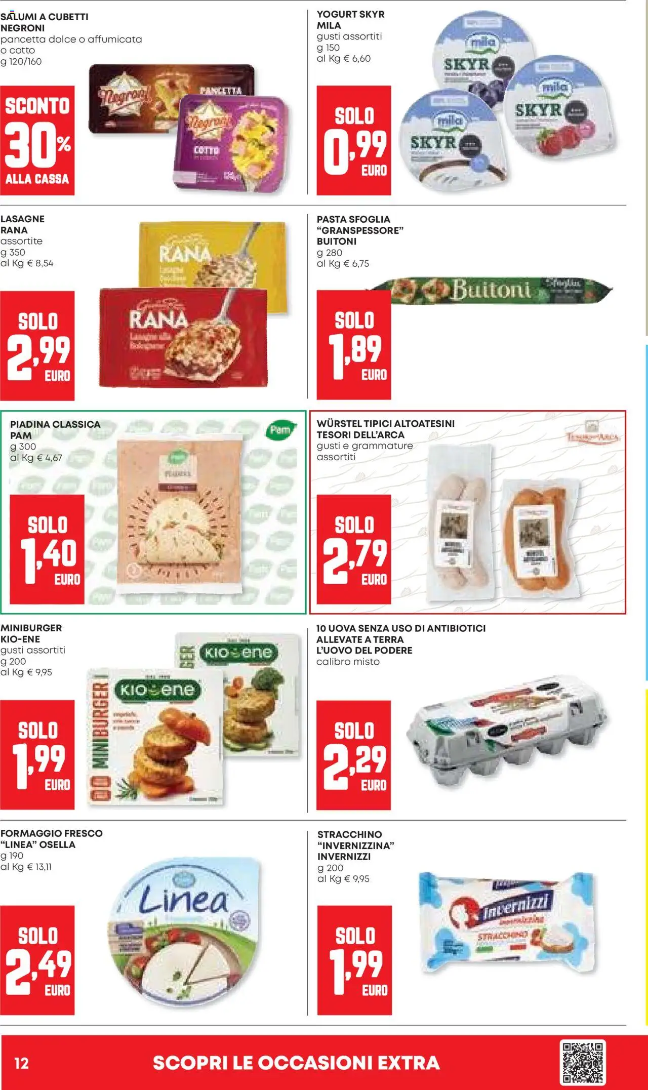 Volantino Panorama del 11.09.2025 | Pagina: 12 | Prodotti: Yogurt, Uova, Pasta sfoglia, Pancetta