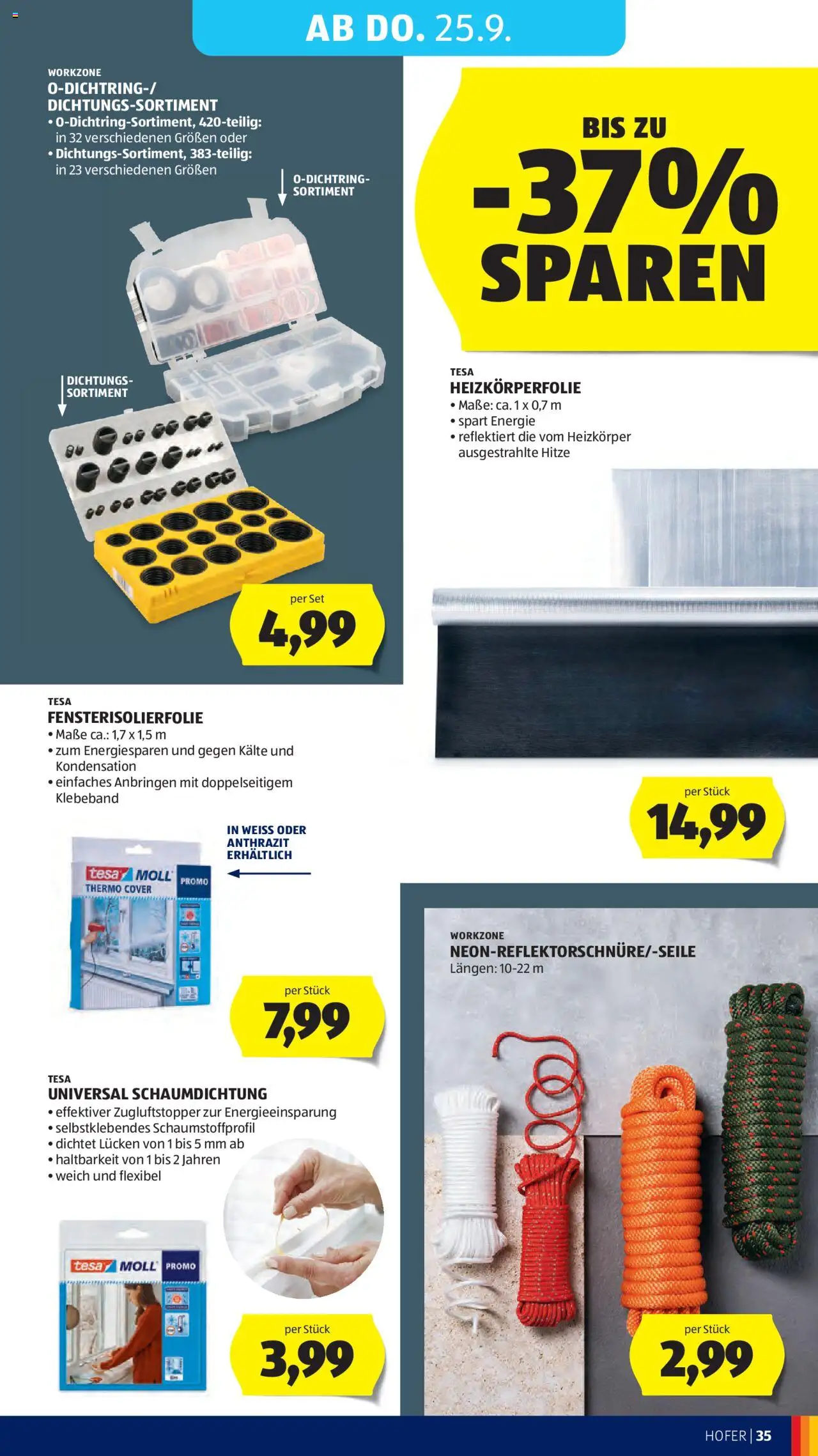 Hofer Flugblatt gültig ab 19.09.2025 | Seite: 39 | Produkte: Heizkörper
