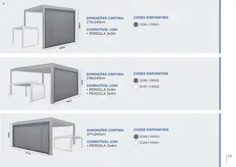 Pré-visualização Espaço Casa folheto Ar Livre 2026 válido de 07.03.2026 | Página: 243 | Produtos: Cortina