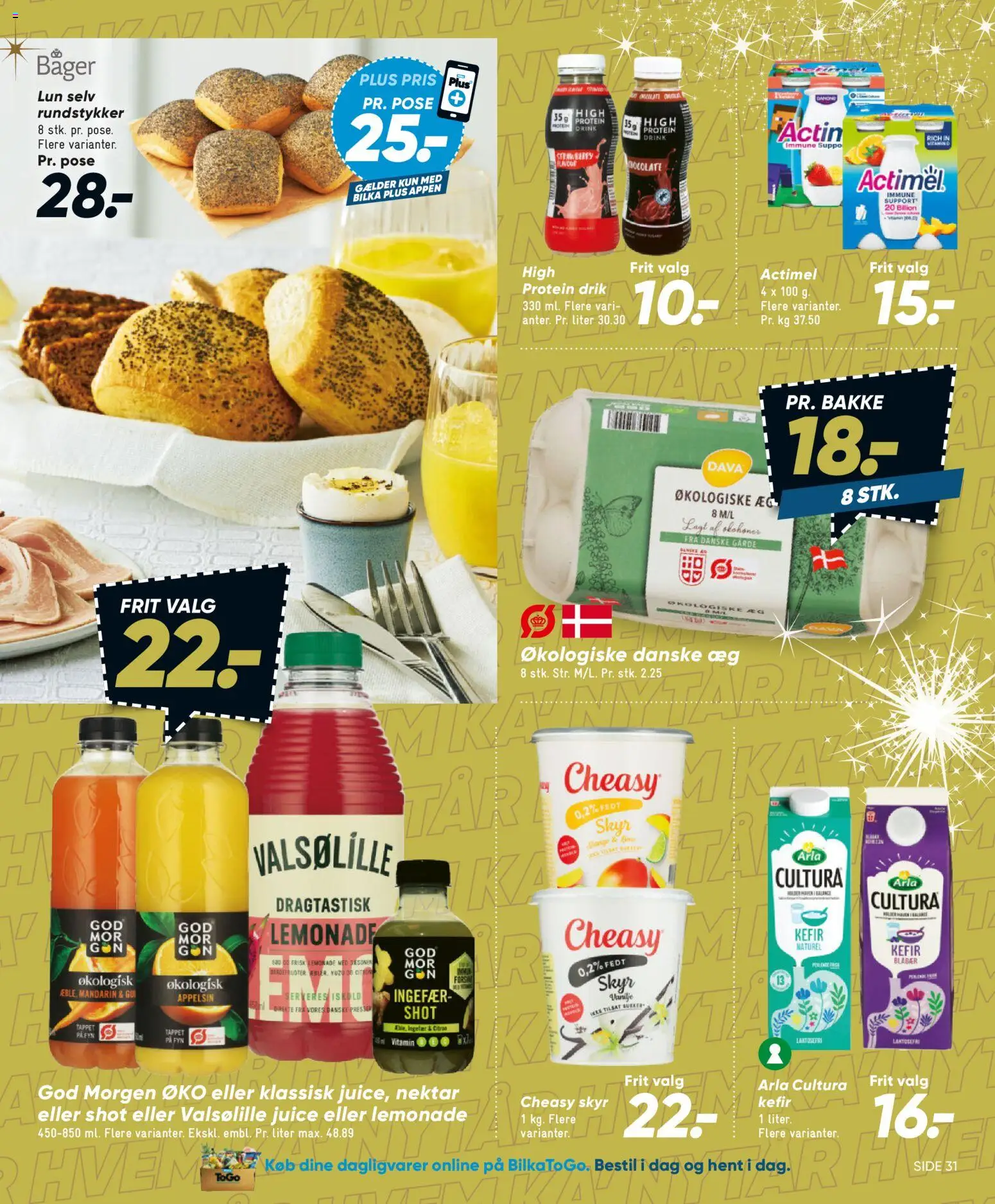 Bilka tilbudsavis – gyldig fra 25.12.2025 | Side: 40 | Produkter: Blåbær, Æg, Juice, Skyr