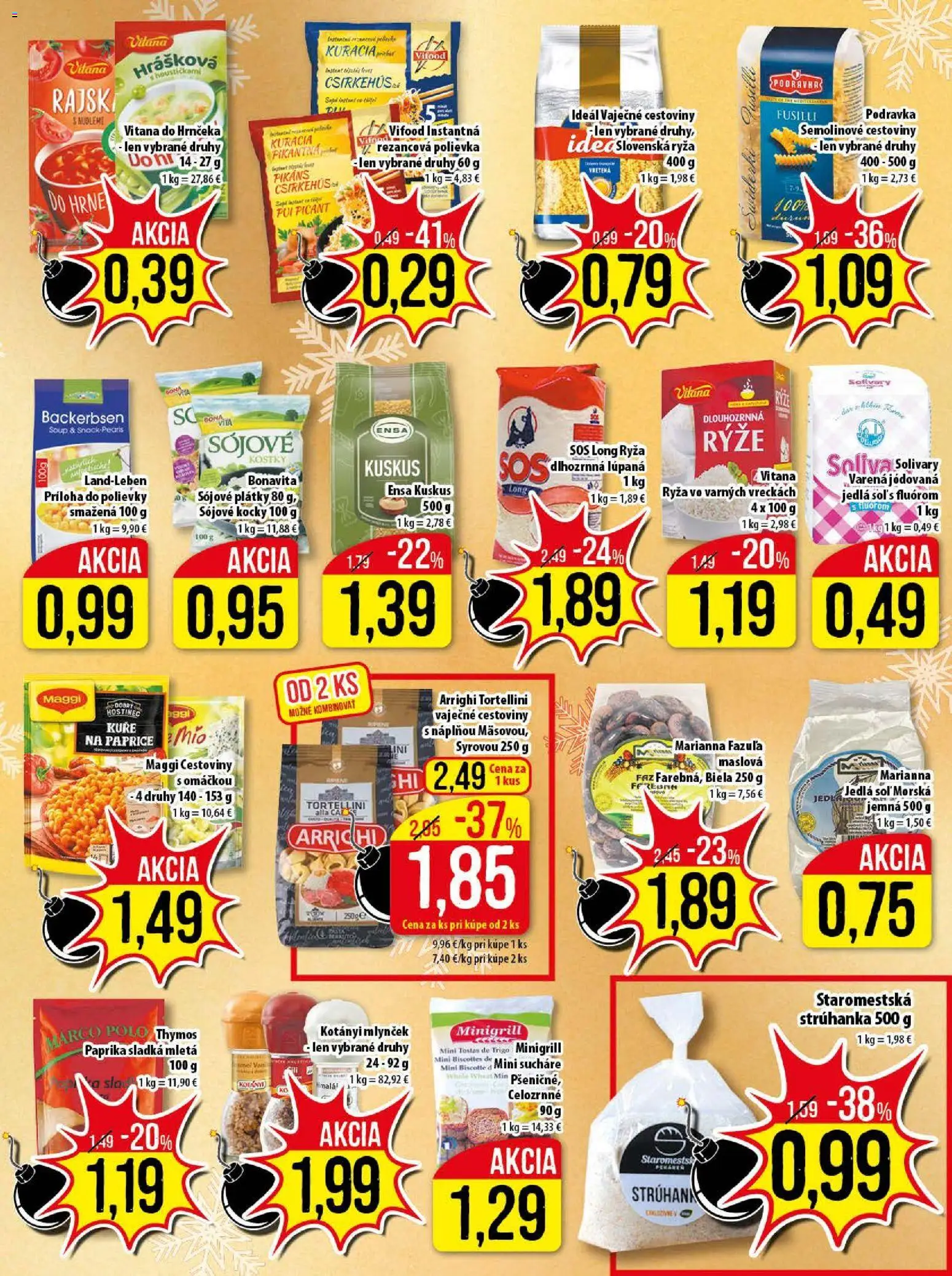 Nové Klas akcie – leták je platný od 08.12.2025 | Strana: 16 | Produkty: Paprika, Fusilli, Cestoviny, Fazuľa