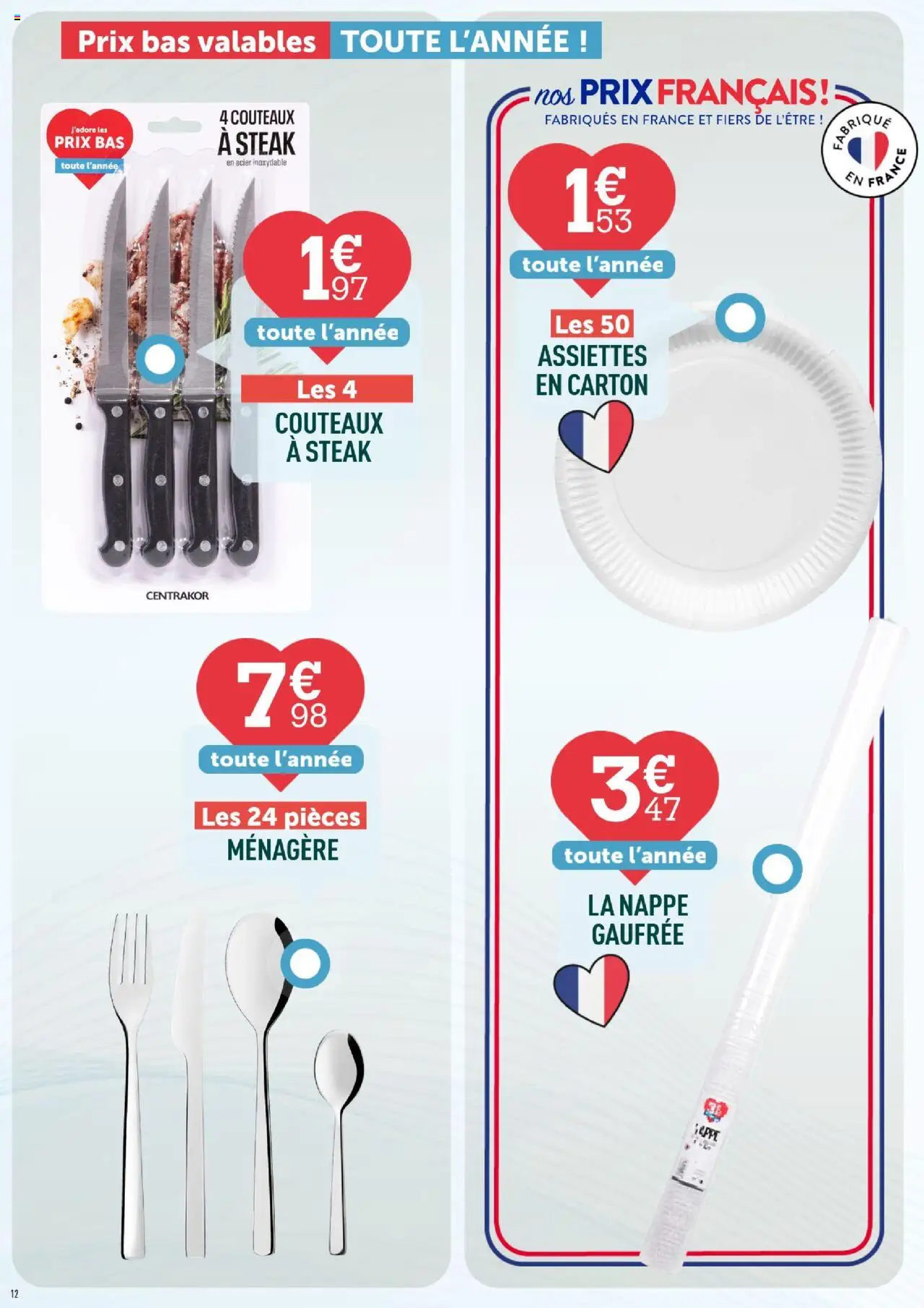 {H1} | Page: 12 | Produits: Nappe