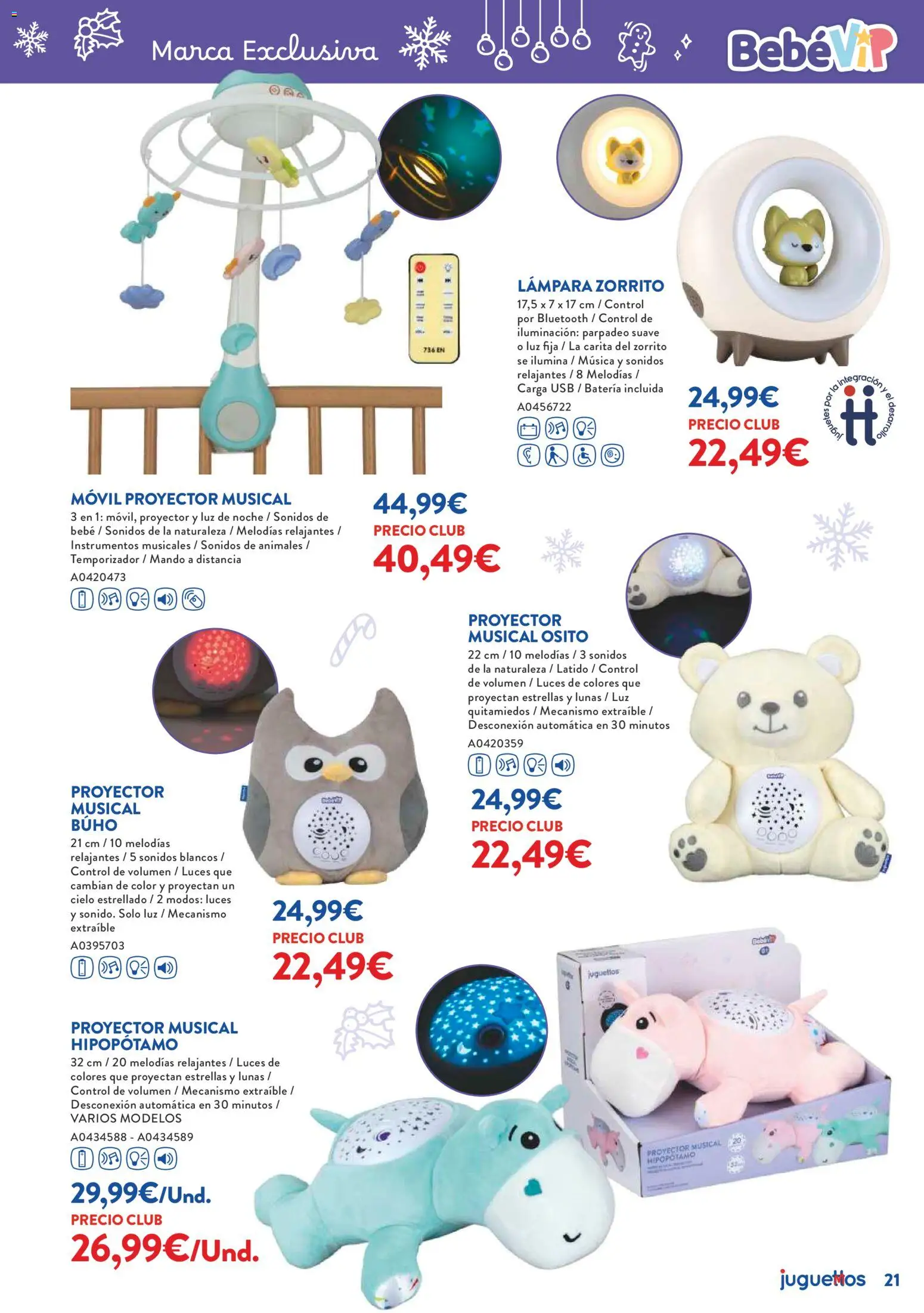 Juguettos catálogo Navidad │ válido desde el 27.10.2025 | Página: 21 | Productos: USB, Galette de chaise, Batería, Lámpara
