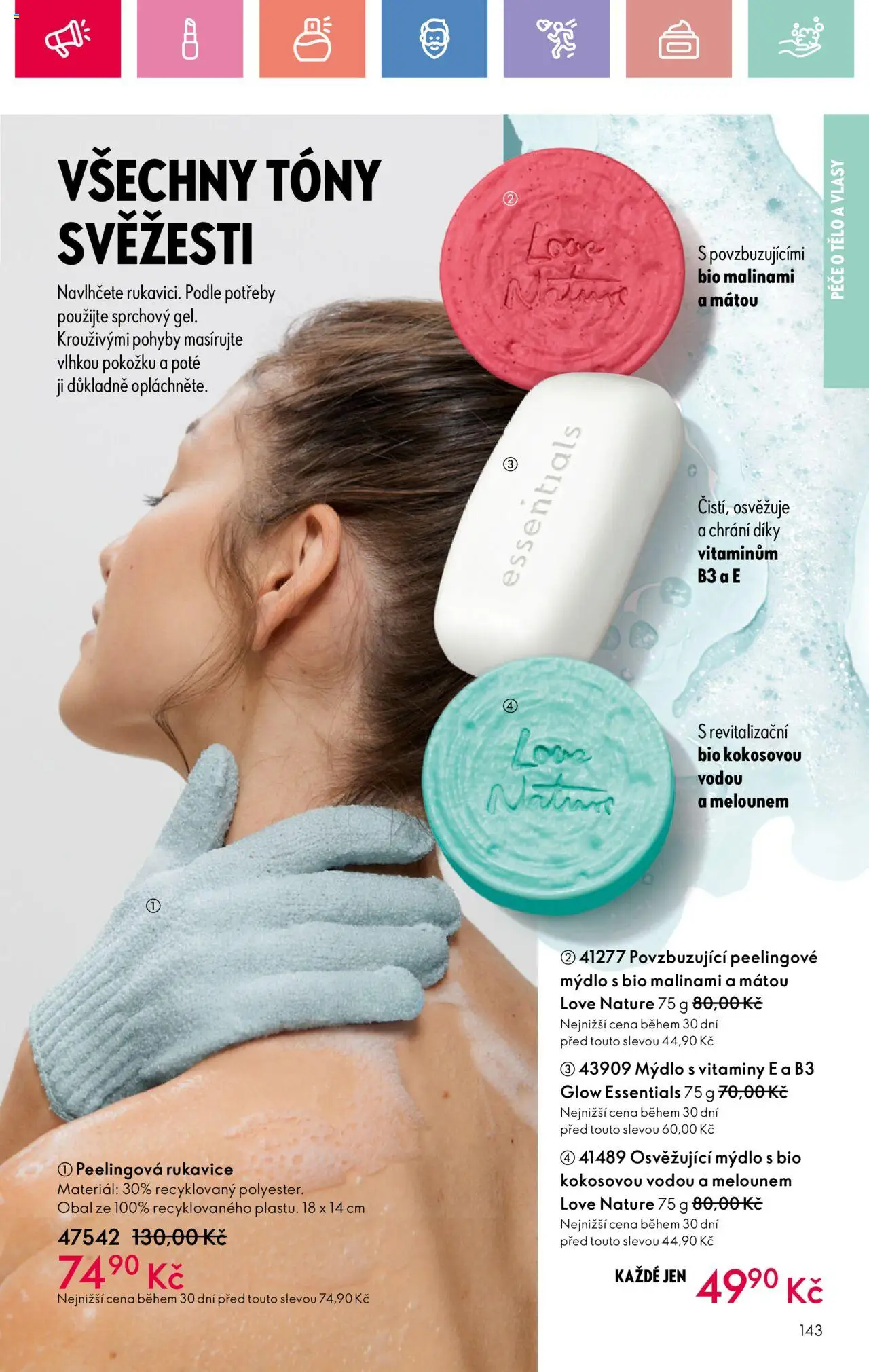 Oriflame katalog č.10/2025 od 06.07.2025 | Strana: 143 | Produkty: Mýdlo, Rukavice, Vitamíny