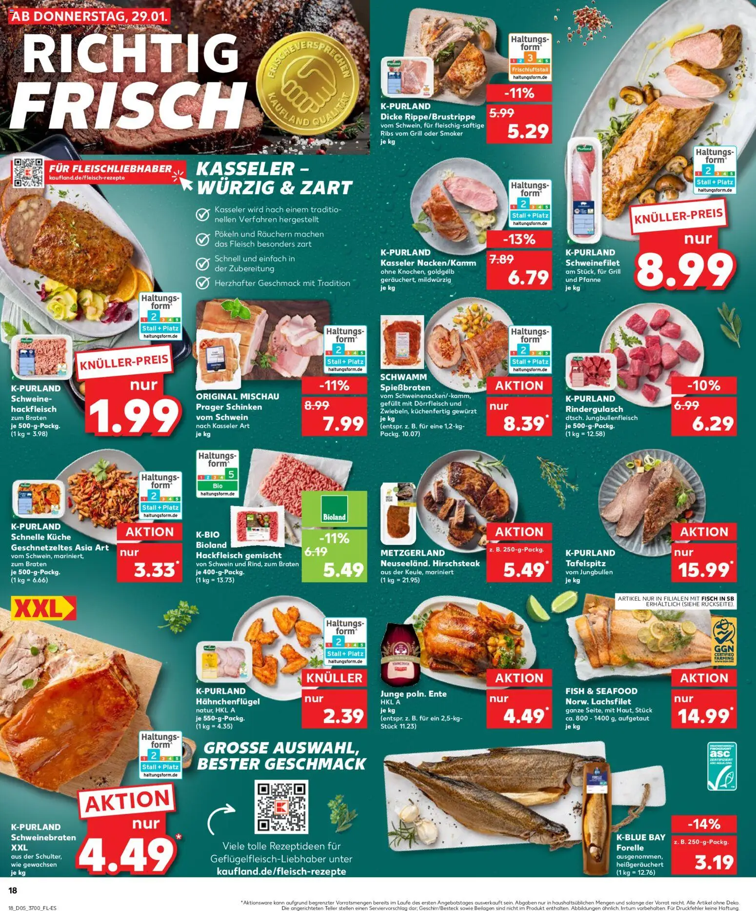 Kaufland prospekt Rostock	 – gültig ab 01.02.2026 | Seite: 18 | Produkte: Tafelspitz, Grill, Rindergulasch, Ente