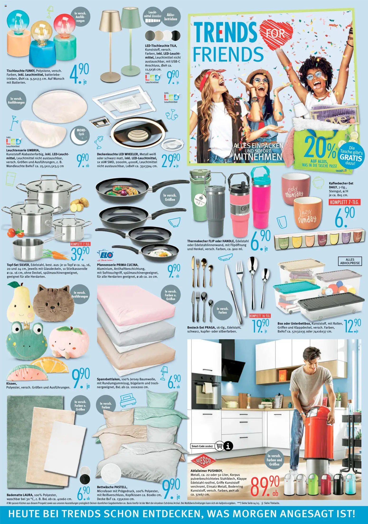 Trends Prospekt 	 – gültig ab 14.02.2026 | Seite: 6 | Produkte: Tasche, Box, Abfalleimer, Kuchen