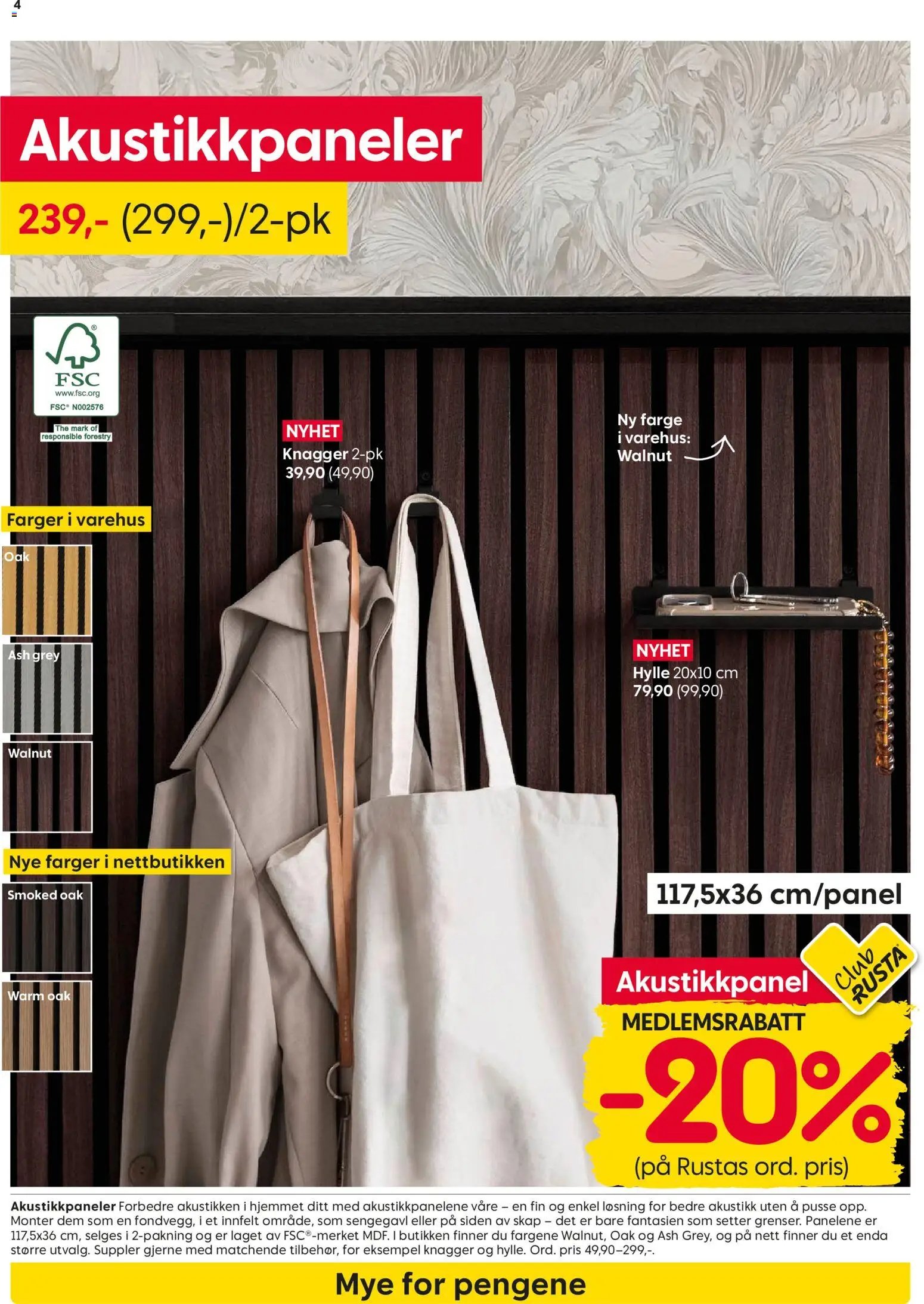 {H1} | Side: 4 | Produkter: Hylle, Sengegavl, Knagger