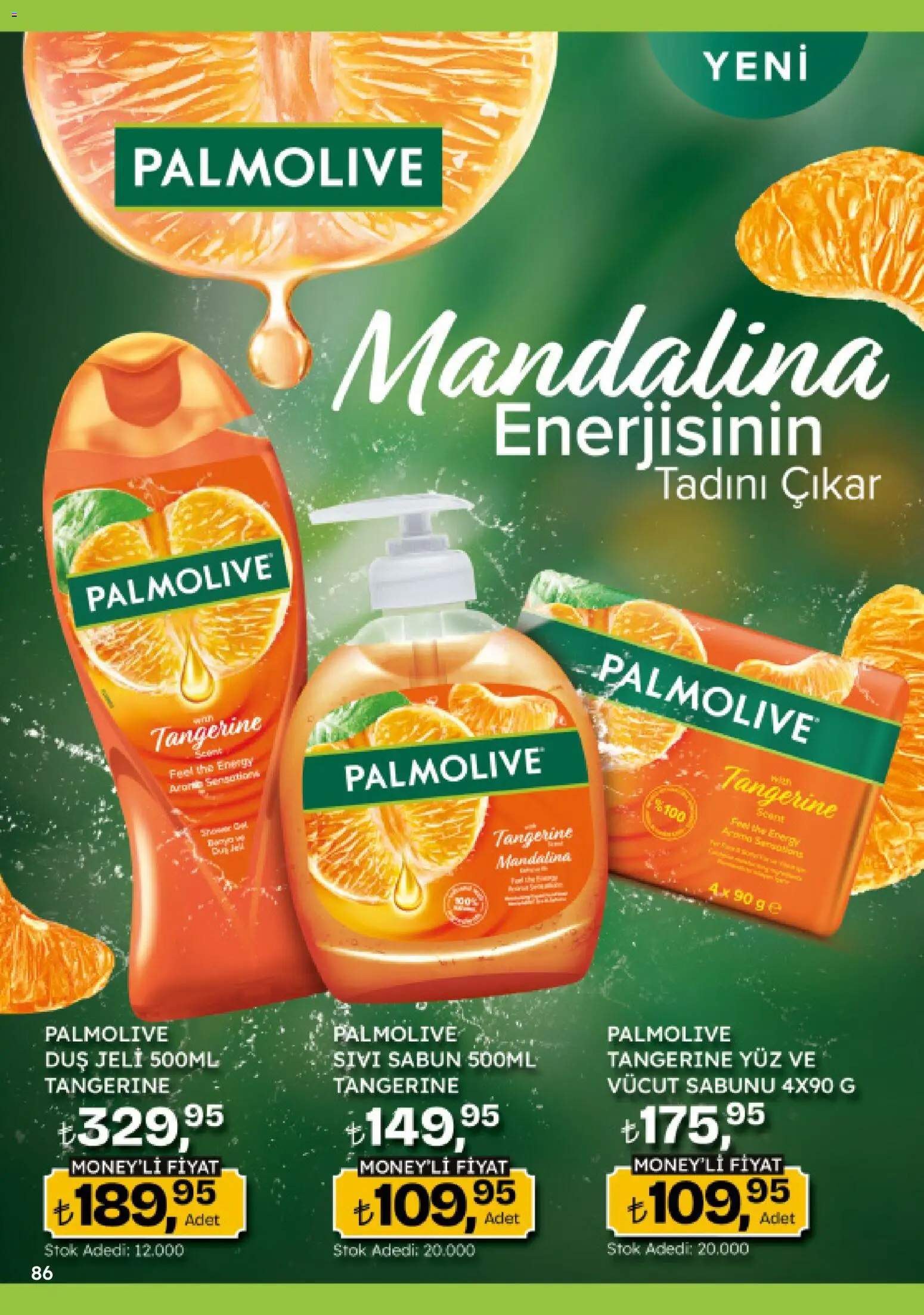 Migros Katalog - Migroskop - 16.04.2026 tarihinden itibaren geçerlidir | Sayfa: 86 | Ürünler: Duş, Sabun, Duş jeli, Mandalina