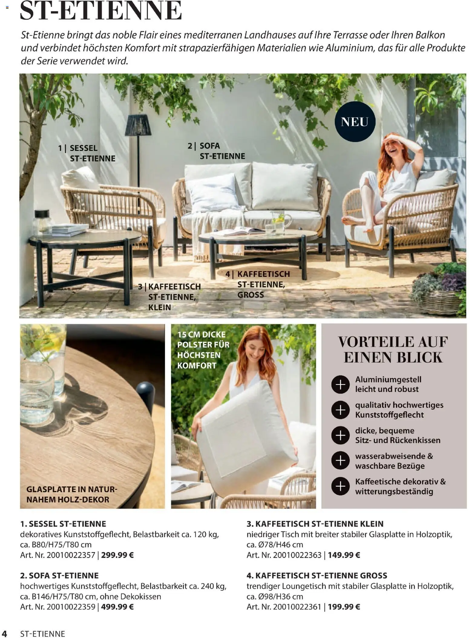 Dehner Gartenmöbel Trends 2026 gültig ab 29.01.2026 | Seite: 4 | Produkte: Sofa, Sessel, Tisch