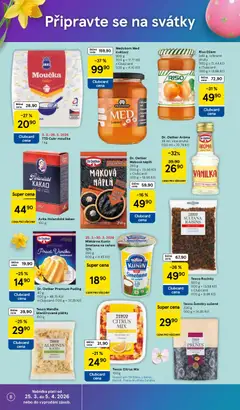 Náhled letáku Tesco leták - Supermarket od 25.03.2026 | Strana: 8 | Produkty: Puding, Cukr, Mandle, Smetana na vaření
