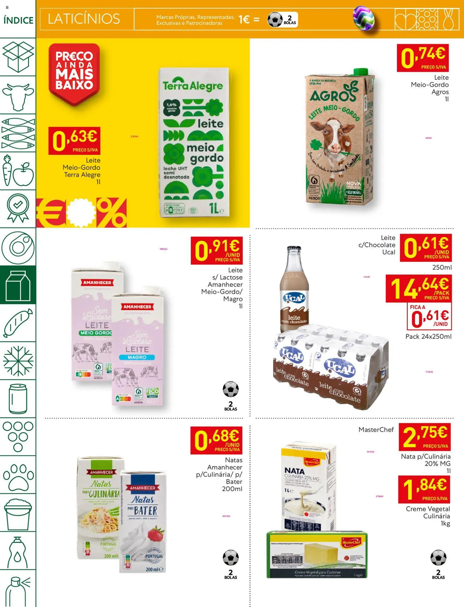 Recheio folheto │ válido de 17.03.2026 | Página: 46 | Produtos: Leite, Nata, Creme, Natas