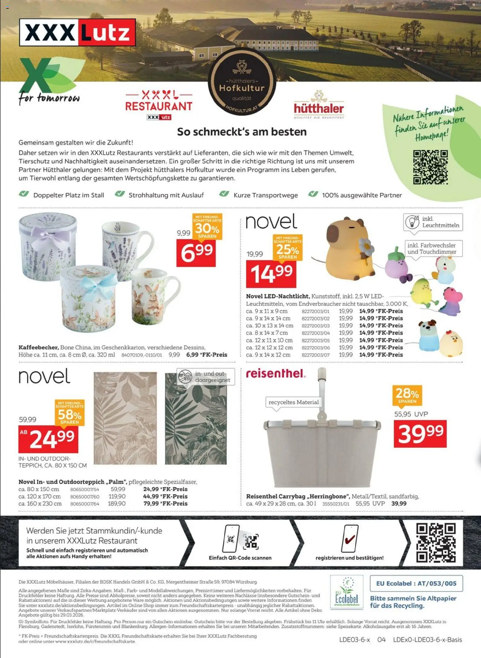 XXXL Lutz Restaurantgutscheine – gültig ab 08.03.2026 | Seite: 16 | Produkte: Uhr