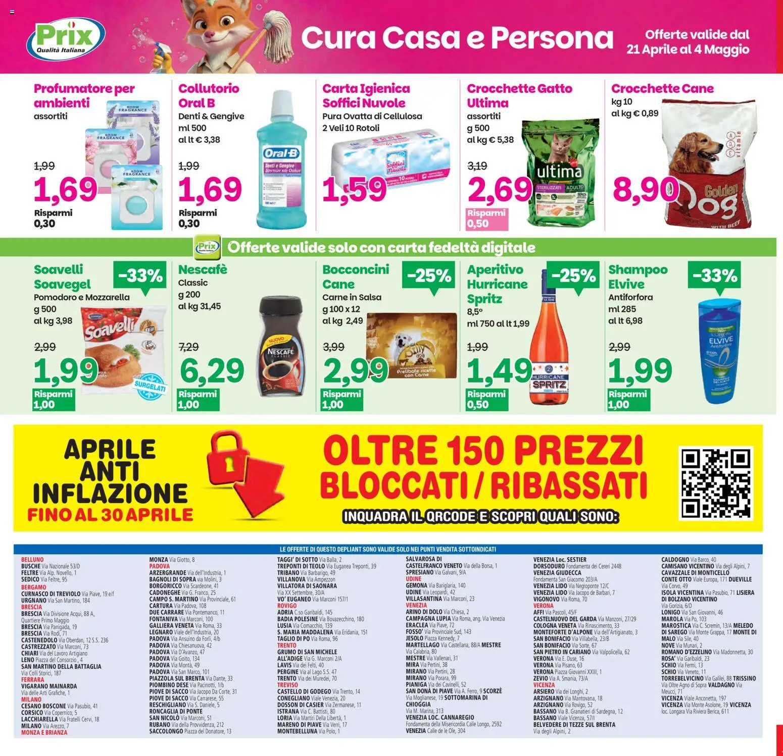 Volantino Prix del 21.04.2026 | Pagina: 23 | Prodotti: Salsa, Crocchette, Crocchette cane, Aperitivo