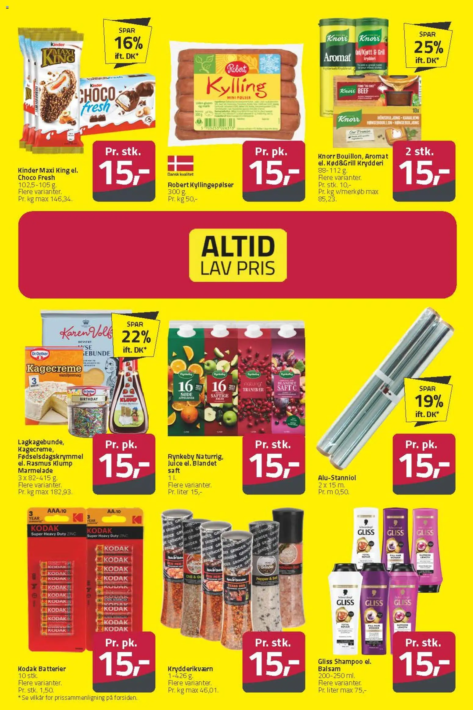 Fleggaard tilbudsavis – gyldig fra 08.04.2026 | Side: 52 | Produkter: Shampoo, Balsam, Batterier, Kagecreme