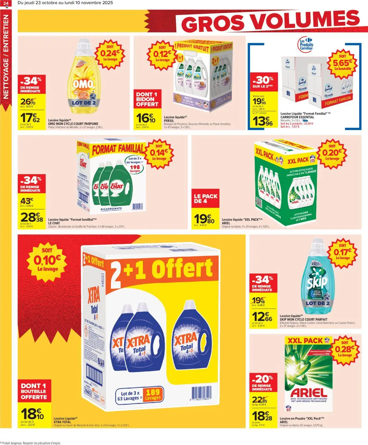 {H1} | Page: 26 | Produits: Poudre, Lessive Liquide, Lessive en poudre, Lessive