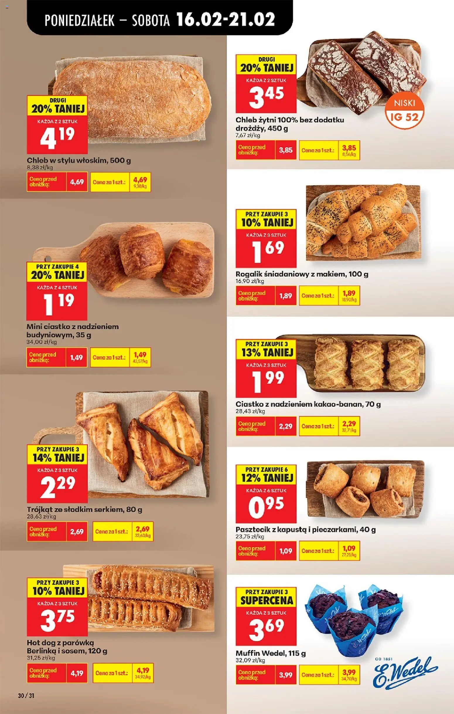 Biedronka Polsko leták od 16.02.2026 | Strana: 38 | Produkty: Chléb, Hot dog, Kapusta