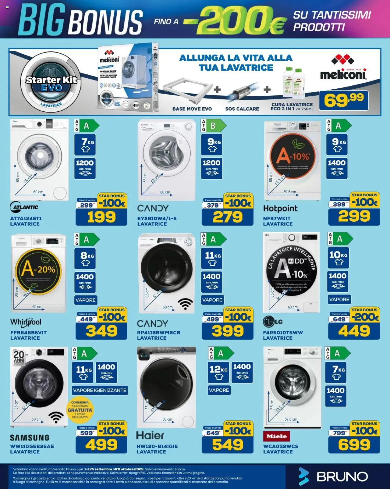 Volantino BRUNO del 25.09.2025 | Pagina: 17 | Prodotti: Lavatrice, Miele, Samsung