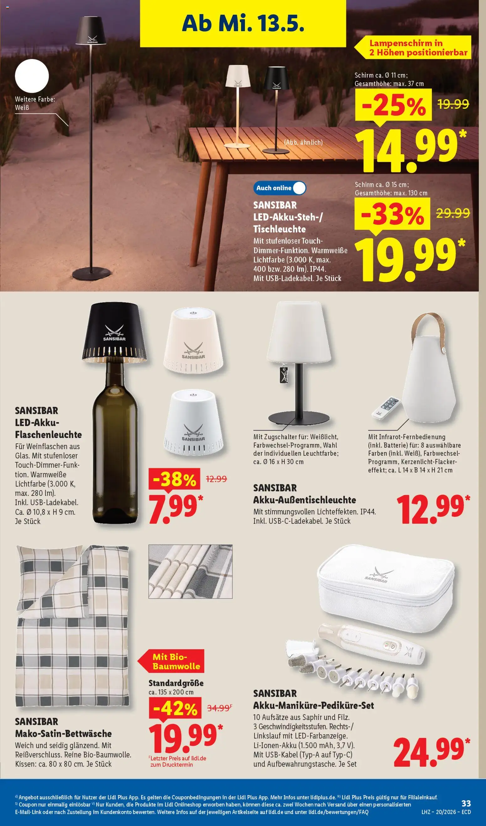 Lidl Prospekt – gültig ab 11.05.2026 | Seite: 31 | Produkte: Kissen, Batterie, Lampenschirm