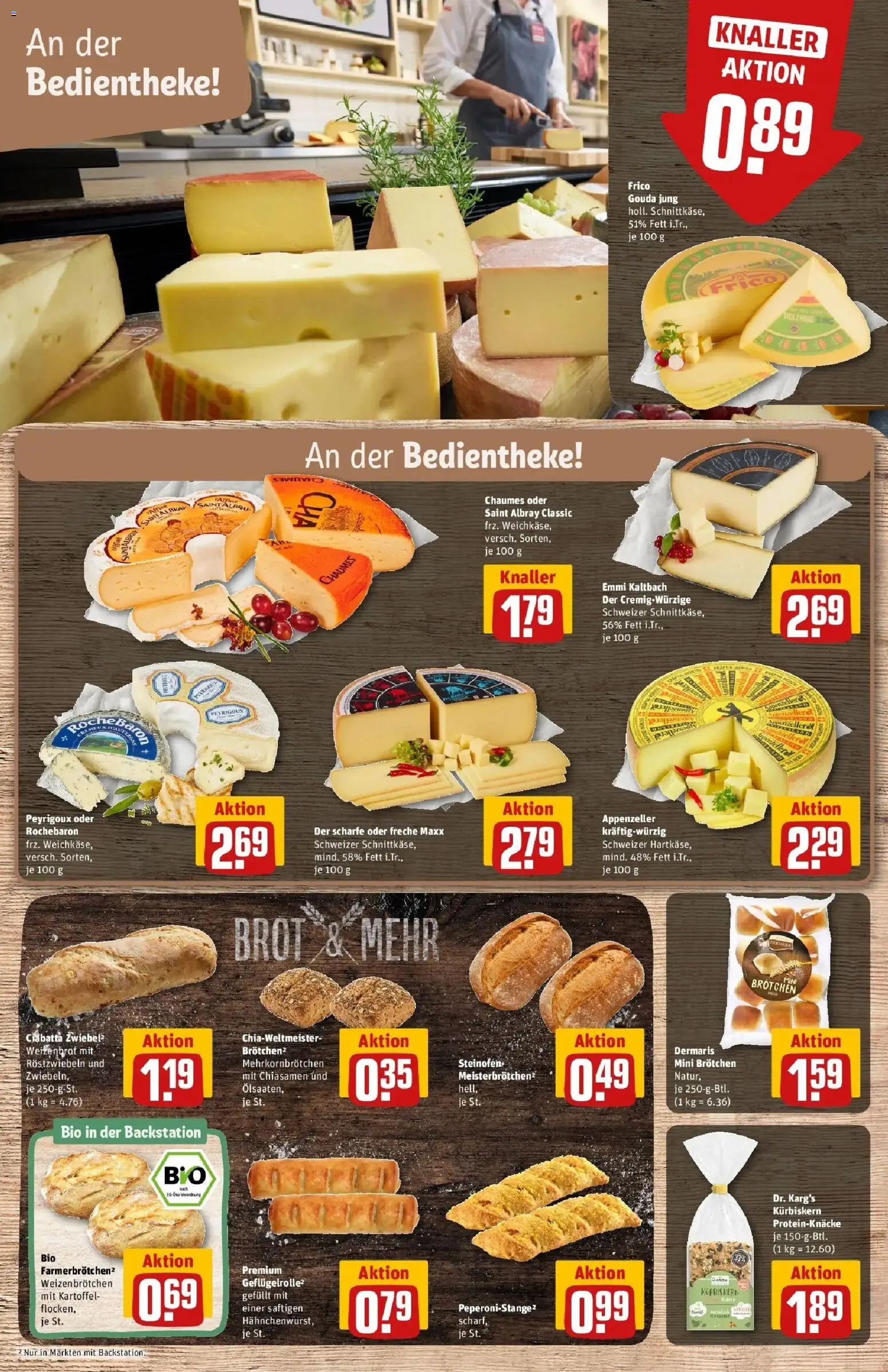 Rewe Prospekt Euskirchen	 – gültig ab 30.03.2026 | Seite: 15 | Produkte: Gouda, Brot