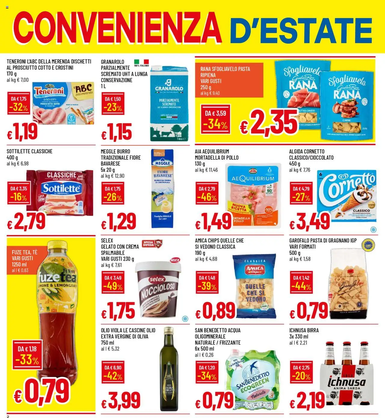 Volantino Galassia del 07.08.2025 | Pagina: 2 | Prodotti: Tè, Limone, Prosciutto, Burro