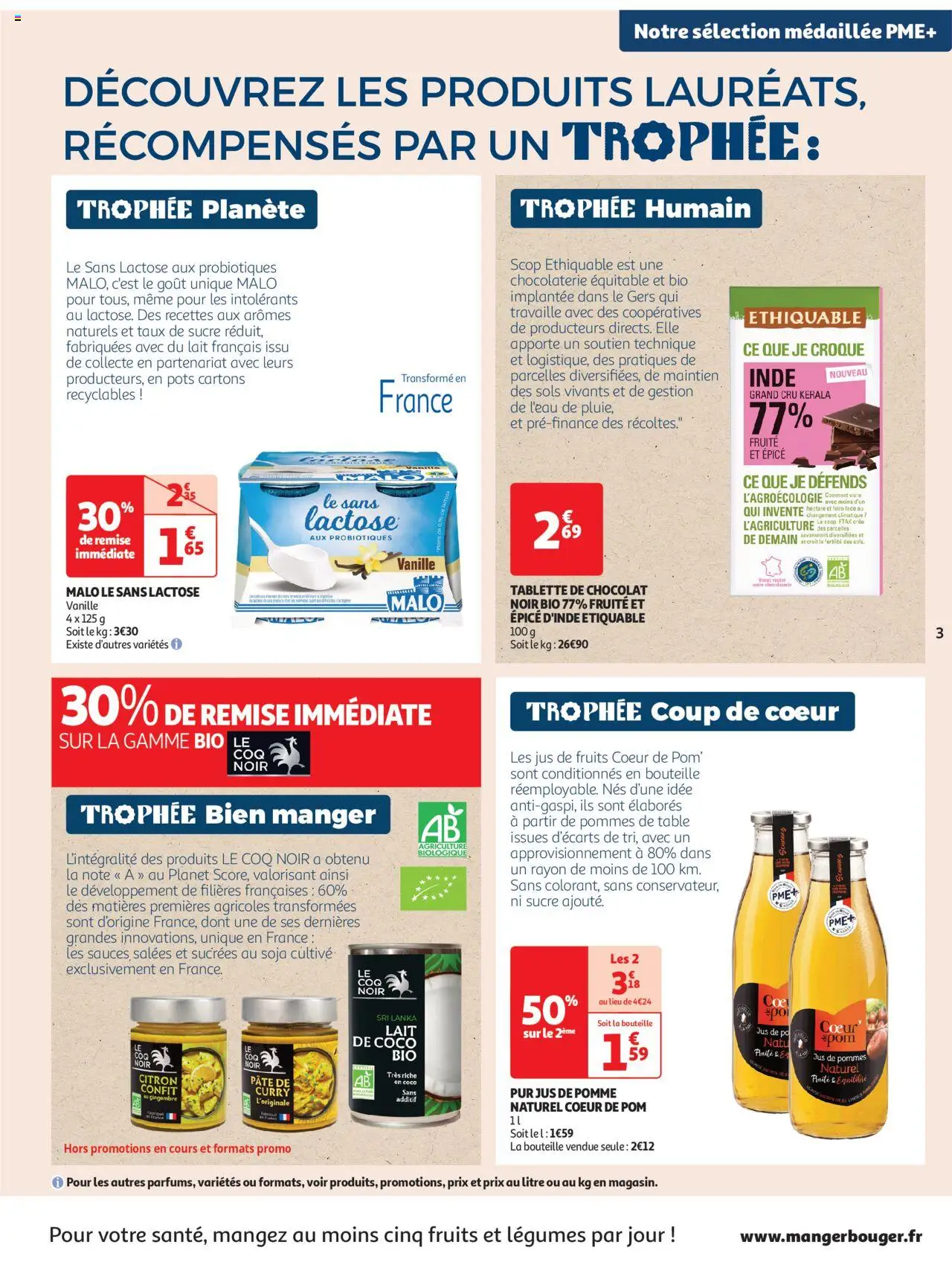  | Page: 3 | Produits: Tablette, Pomme, Lait, Chocolat
