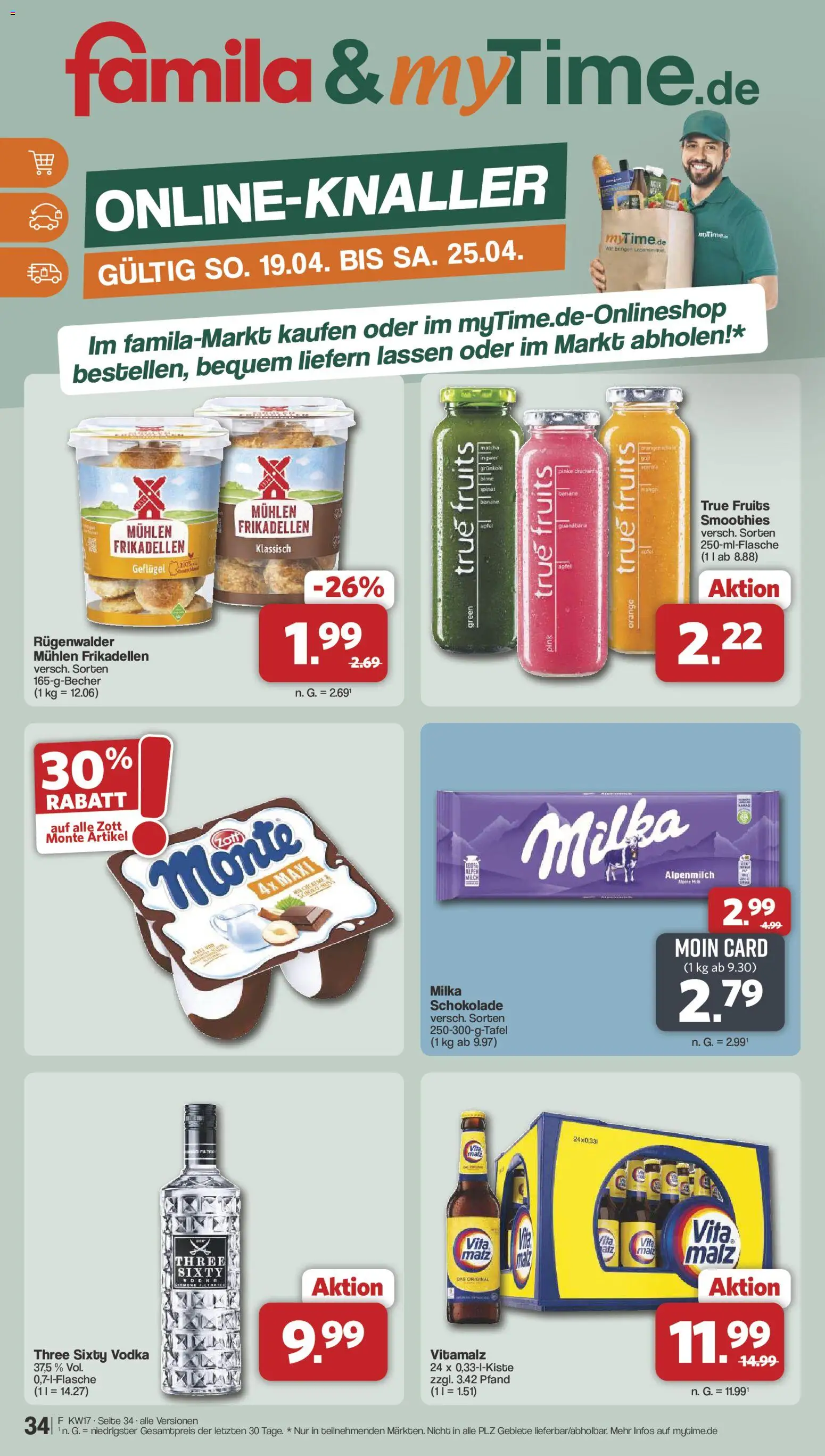 Famila Nordwest Prospekt 	 – gültig ab 20.04.2026 | Seite: 36 | Produkte: Schokolade, Milka, Vodka