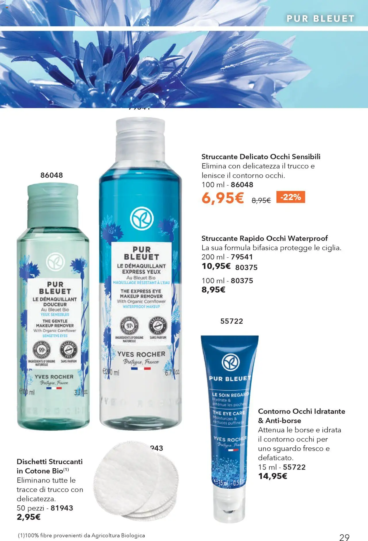 Volantino Yves Rocher del 23.09.2025 | Pagina: 29 | Prodotti: Struccante, Dischetti struccanti, The, Trucco