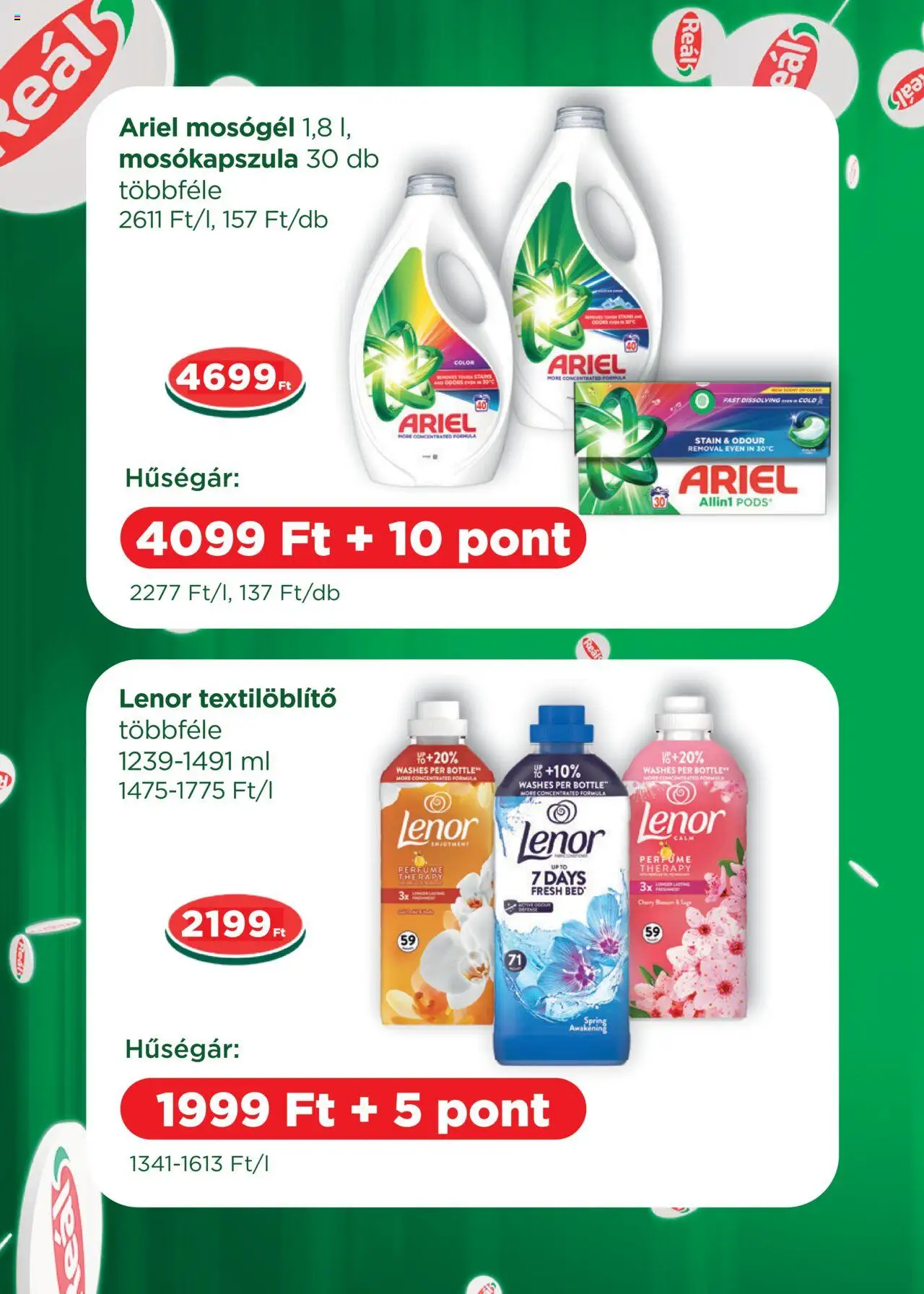 Reál akciós ujság - amely érvényes a következő dátumtól: 04.06.2025 | Oldal: 3 | Termékek: Ariel, Mosógél, Mosókapszula
