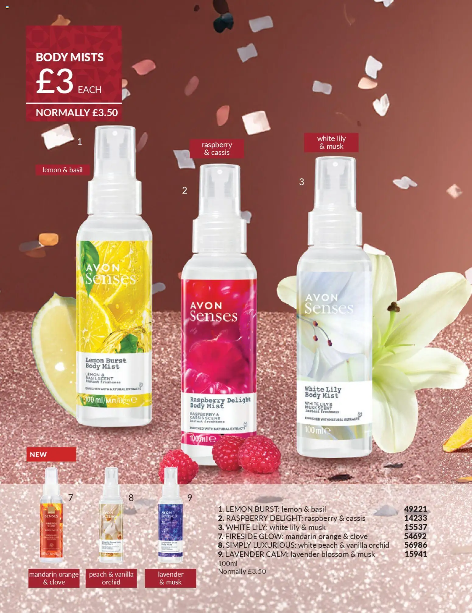 {H1} | Page: 258 | Products: Lavender, Lemon, Vanilla, Orange