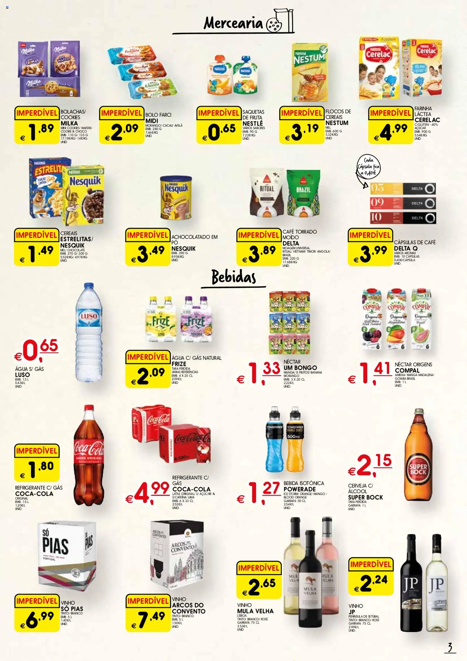 Meu Super - Madeira │ válido de 08.01.2026 | Página: 3 | Produtos: Agua, Banana, Nestlé, Café