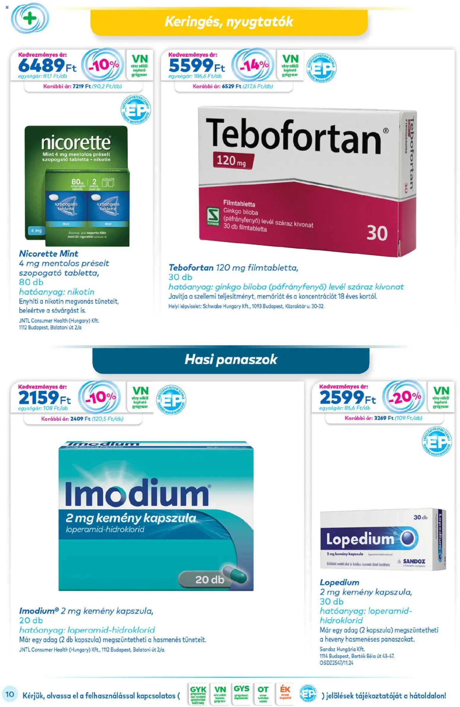 Gyöngy Patikák akciós ujság - amely érvényes a következő dátumtól: 01.01.2026 | Oldal: 10 | Termékek: Ginkgo biloba