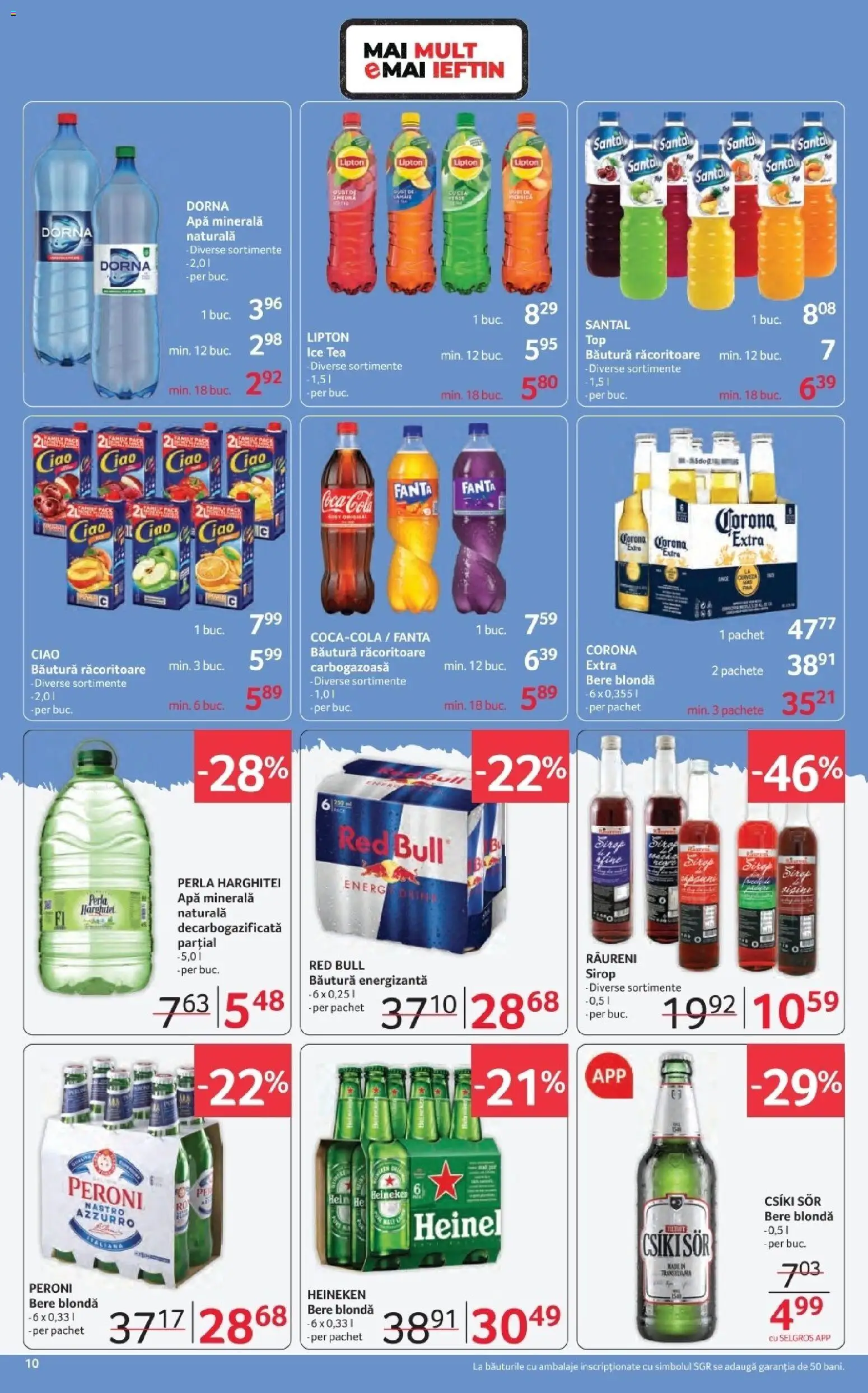 Noul catalog Selgros – valabil de la 20.02.2026 | Pagină: 10 | Produse: Yazı tahtası kalemi, Bere, Băutură energizantă, Ice tea